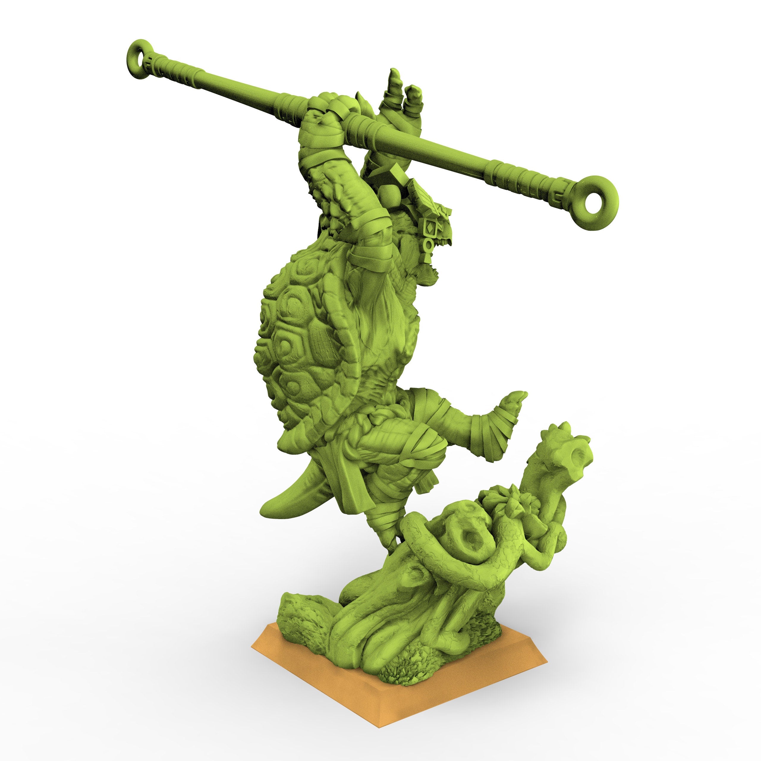 Lost temple - Cowabunga lizardmen from the East usable for Oldhammer, battle, king of wars, 9th age