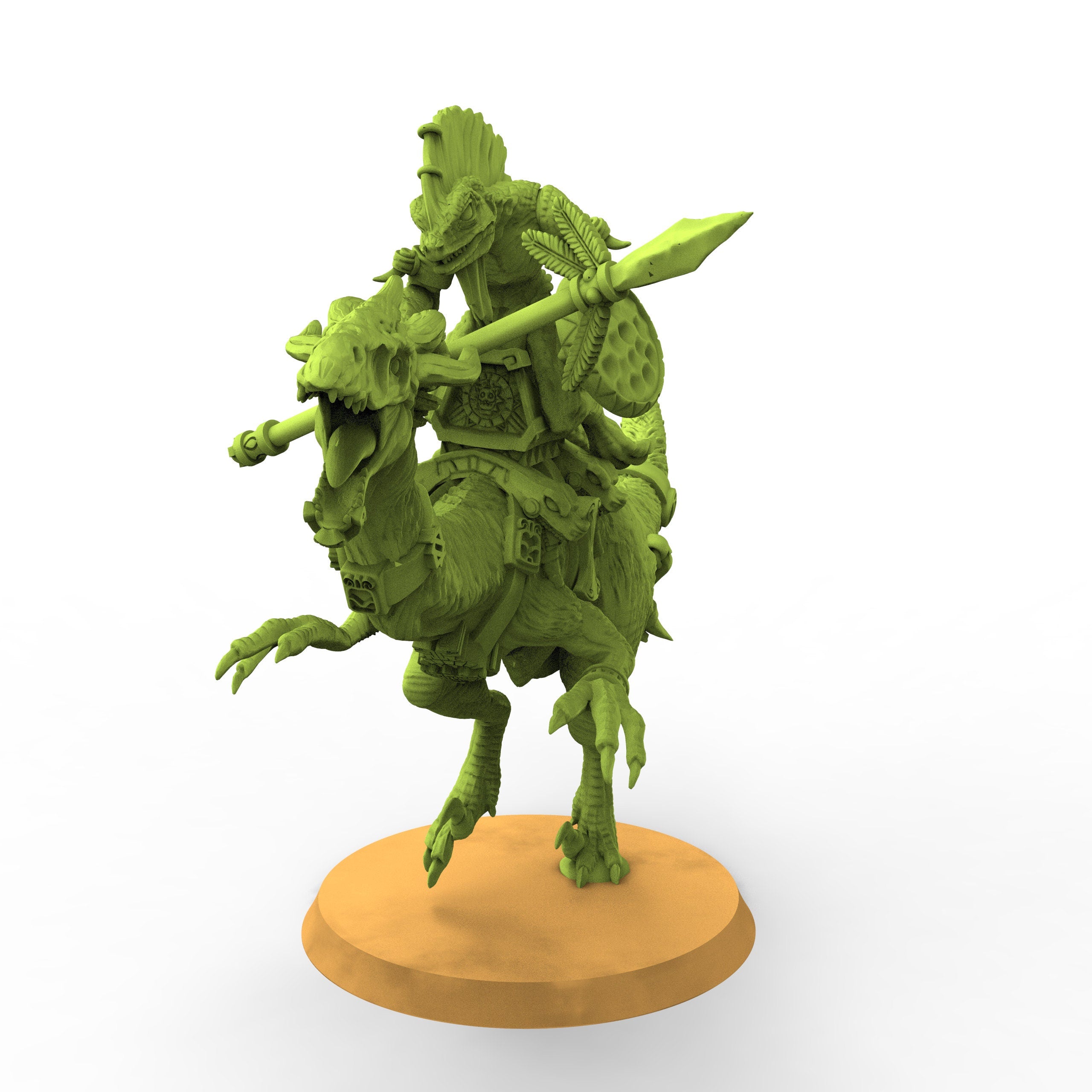 Lost temple - Cuetzpalli Riders lizardmen usable for Oldhammer, battle, king of wars, 9th age