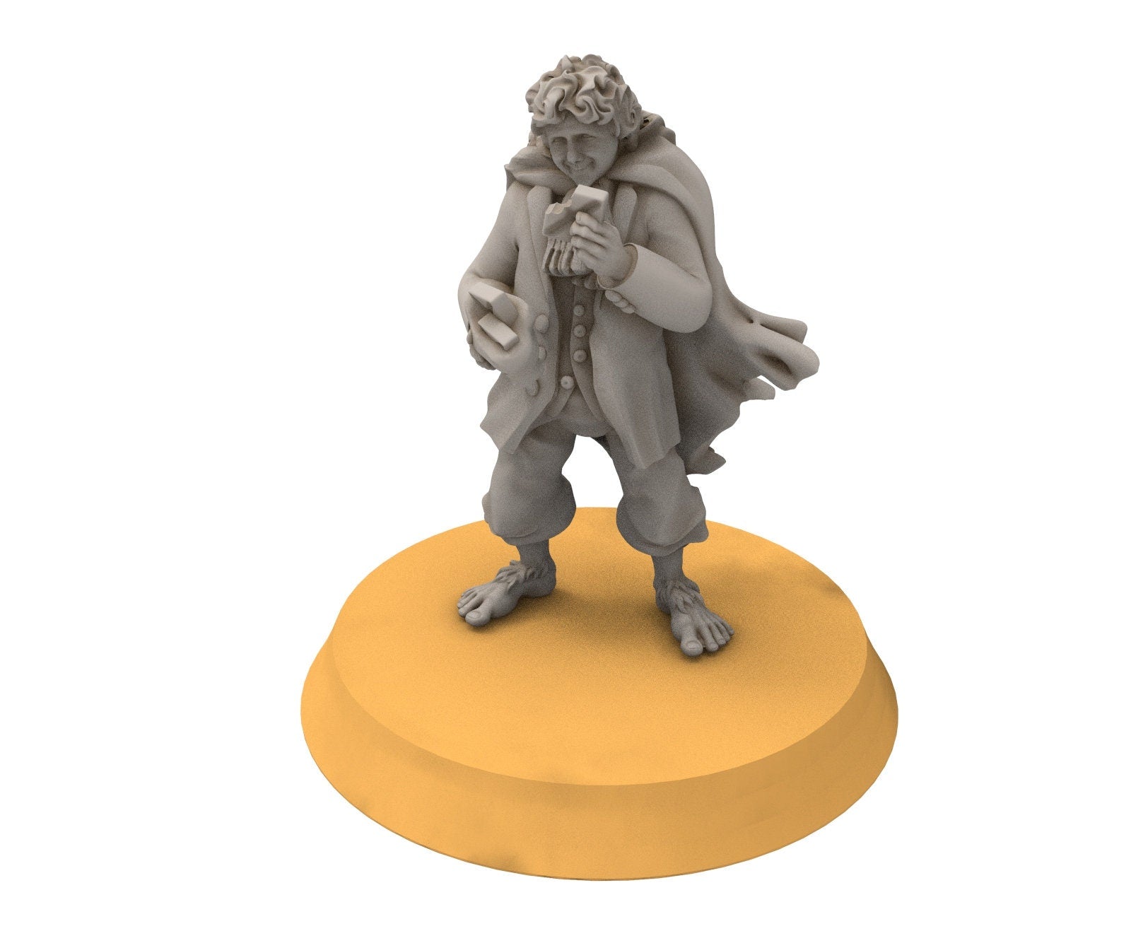 Halfmen - Gnome Halfling Wanderers, Middle rings miniatures for wargame D&D, DnD, LOTR...