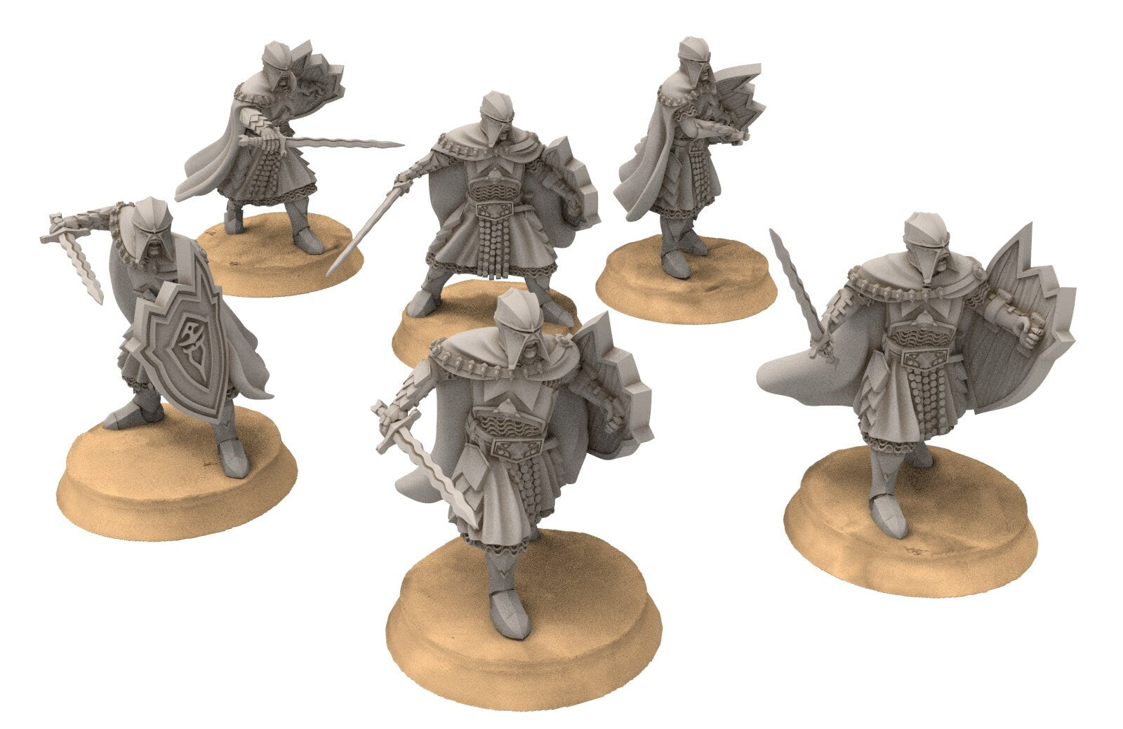 Harad - Army bundle of Desert Snake Warriors, Berber nomads, Harad Bedouin Arabs Sarazins miniatures for wargame D&D, Lotr...