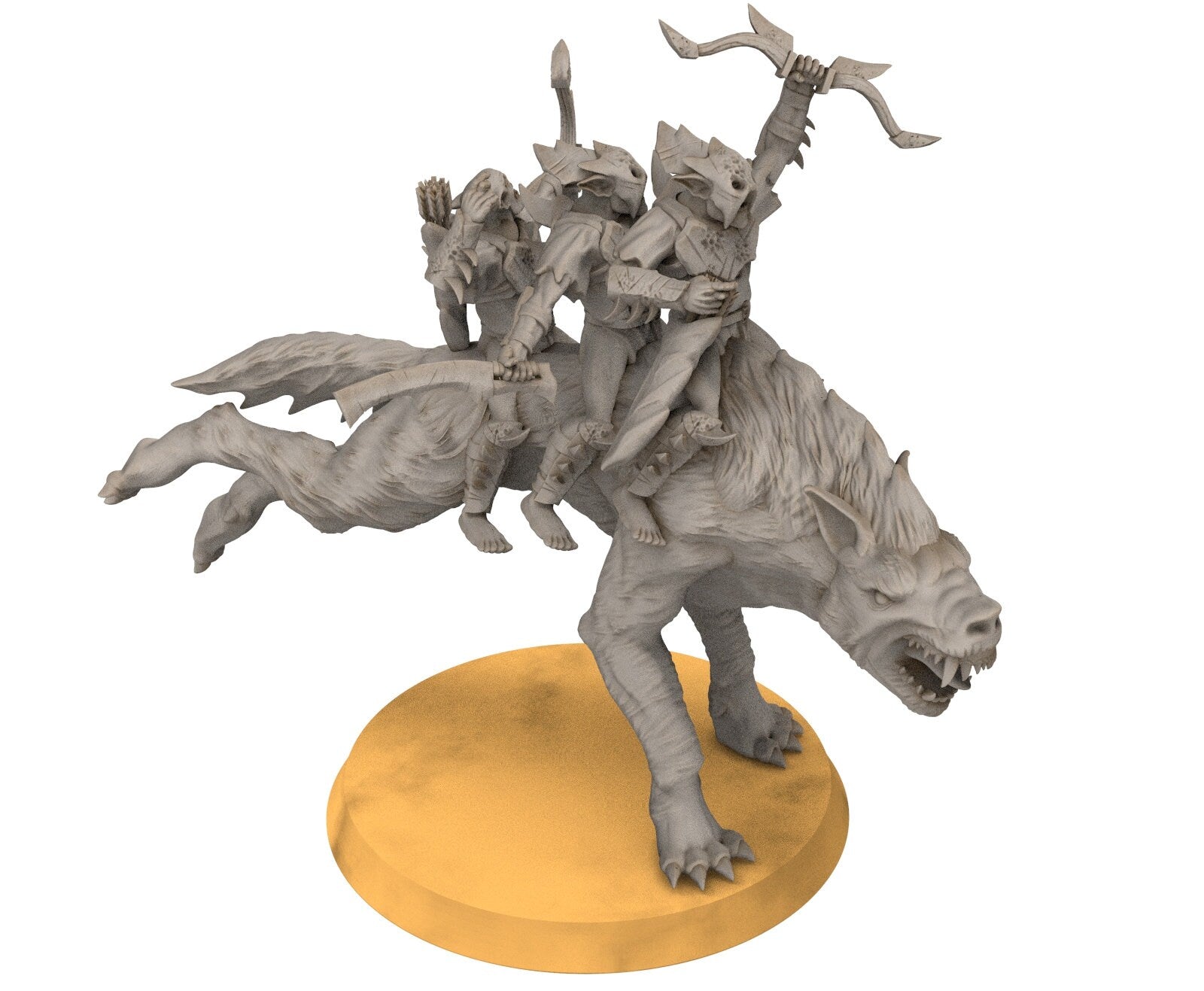 Goblin cave - Goblin warg riders marauders warriors with bows and swords