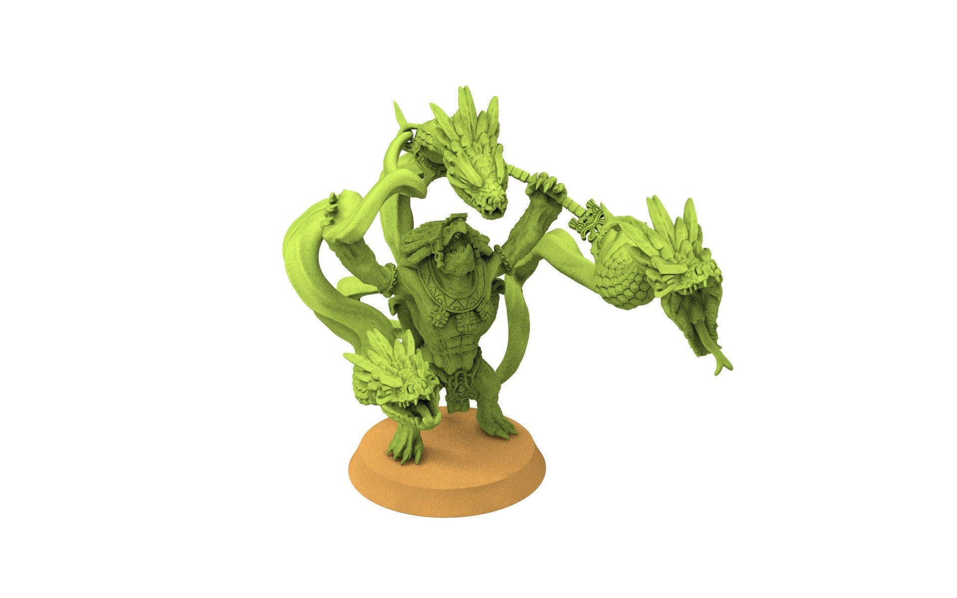 Lost temple - Tezcatlipoca Mage lizardmen from the East usable for Oldhammer, battle, king of wars, 9th age