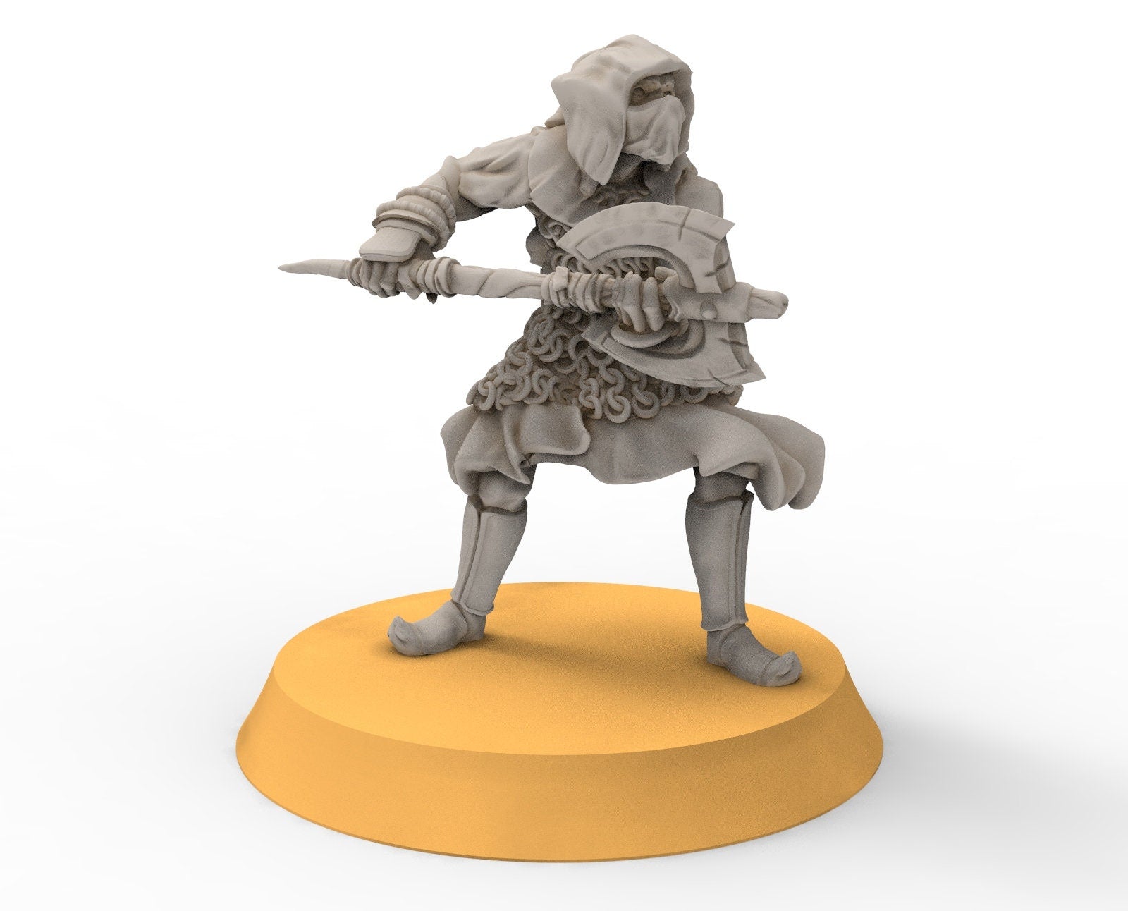 Goblin cave - Goblin rangers with large axes elite, Dwarf mine, Middle rings miniatures pour wargame D&D, SDA...