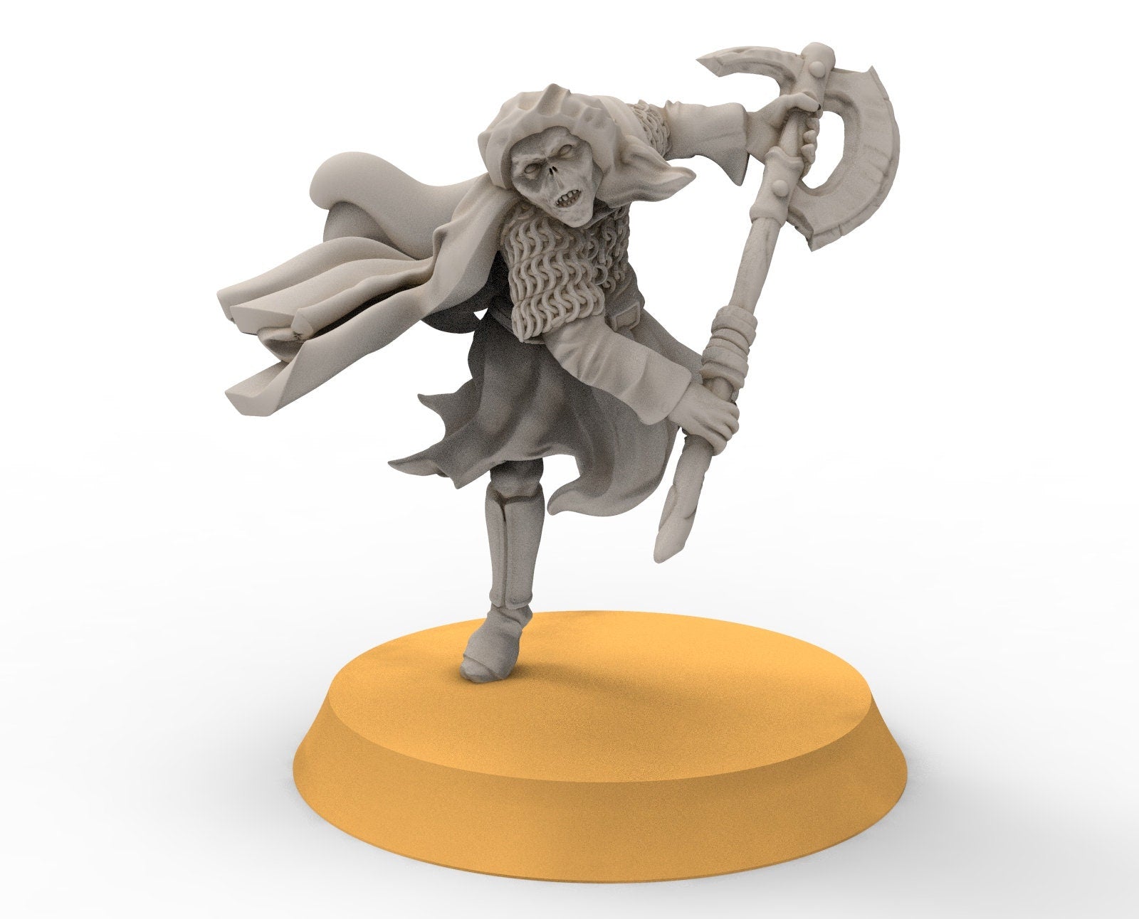 Goblin cave - Goblin rangers with large axes elite, Dwarf mine, Middle rings miniatures pour wargame D&D, SDA...