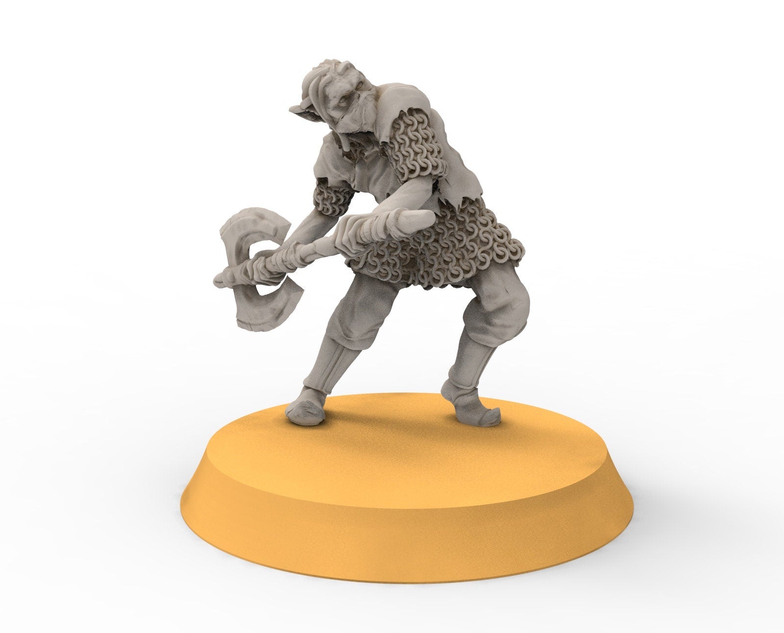 Goblin cave - Goblin rangers with large axes elite, Dwarf mine, Middle rings miniatures pour wargame D&D, SDA...