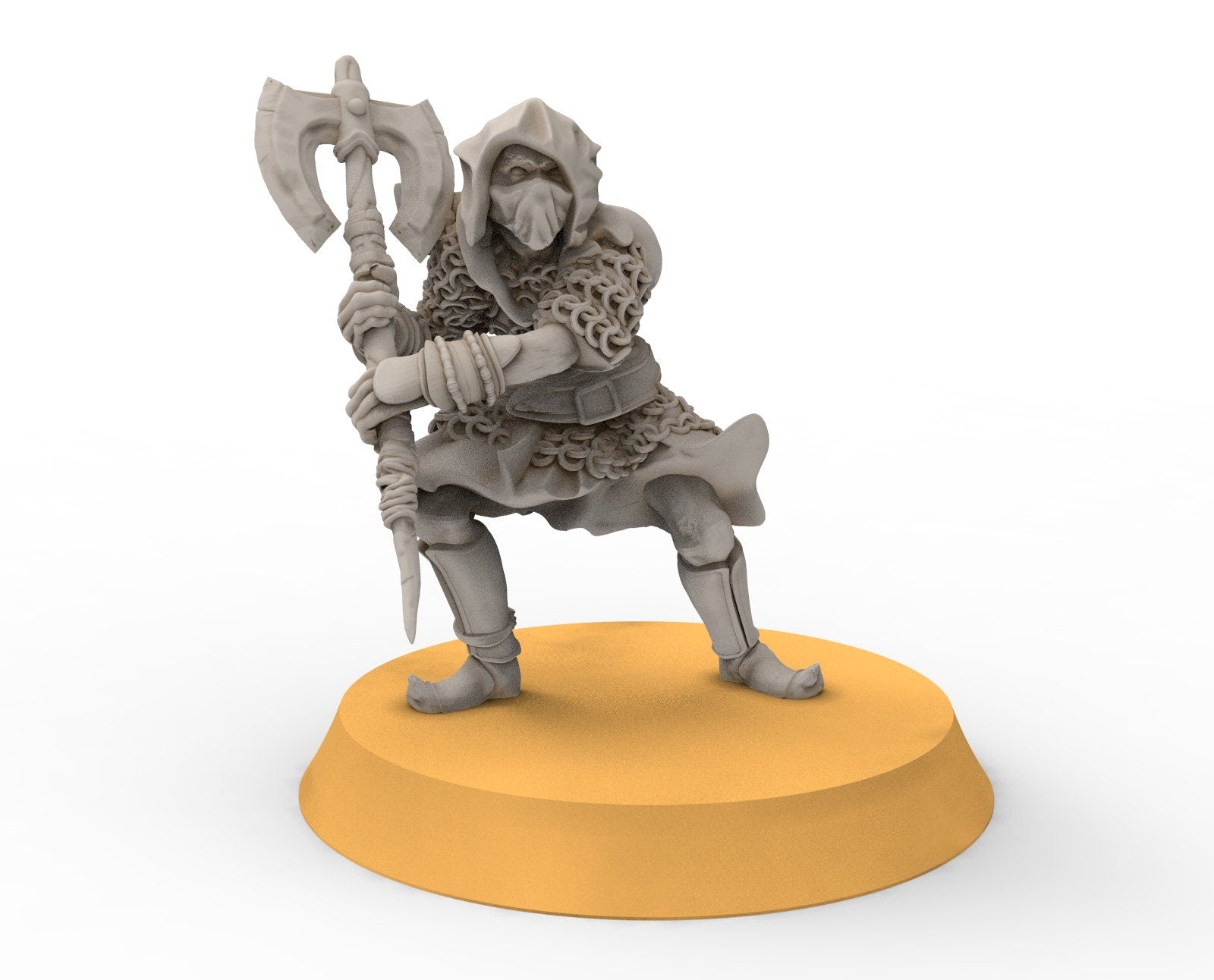 Goblin cave - Goblin rangers with large axes elite, Dwarf mine, Middle rings miniatures pour wargame D&D, SDA...