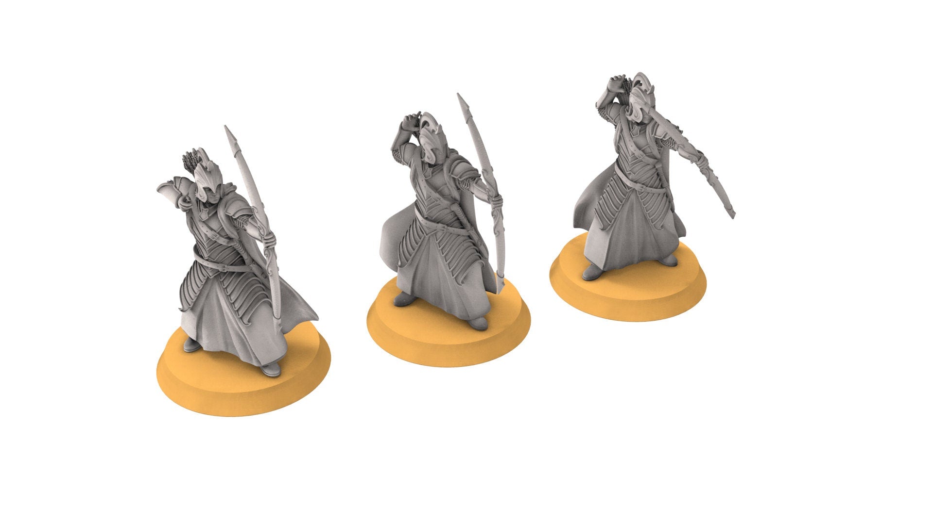 Rivandall - Bowmen, Last Hight elves from the West, Middle rings miniatures pour wargame D&D, SDA...