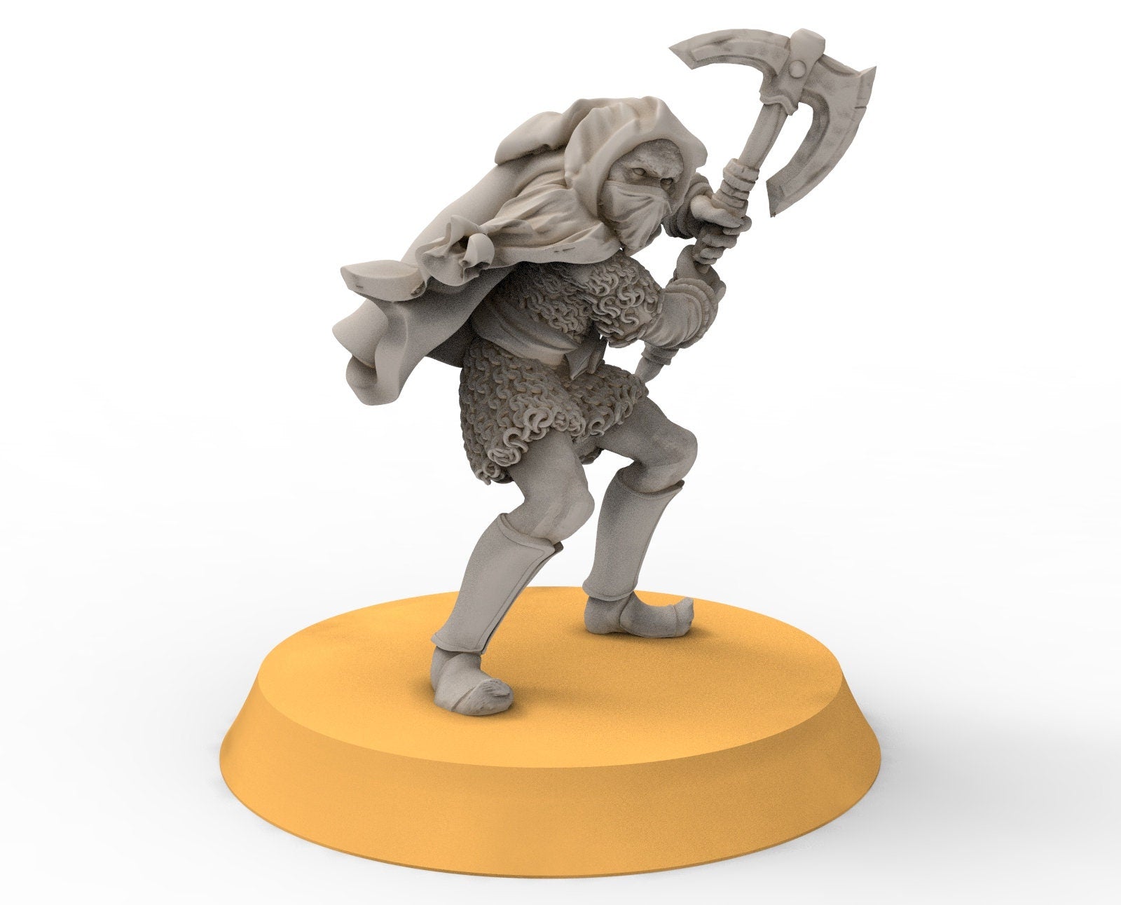 Goblin cave - Goblin rangers with large axes elite, Dwarf mine, Middle rings miniatures pour wargame D&D, SDA...