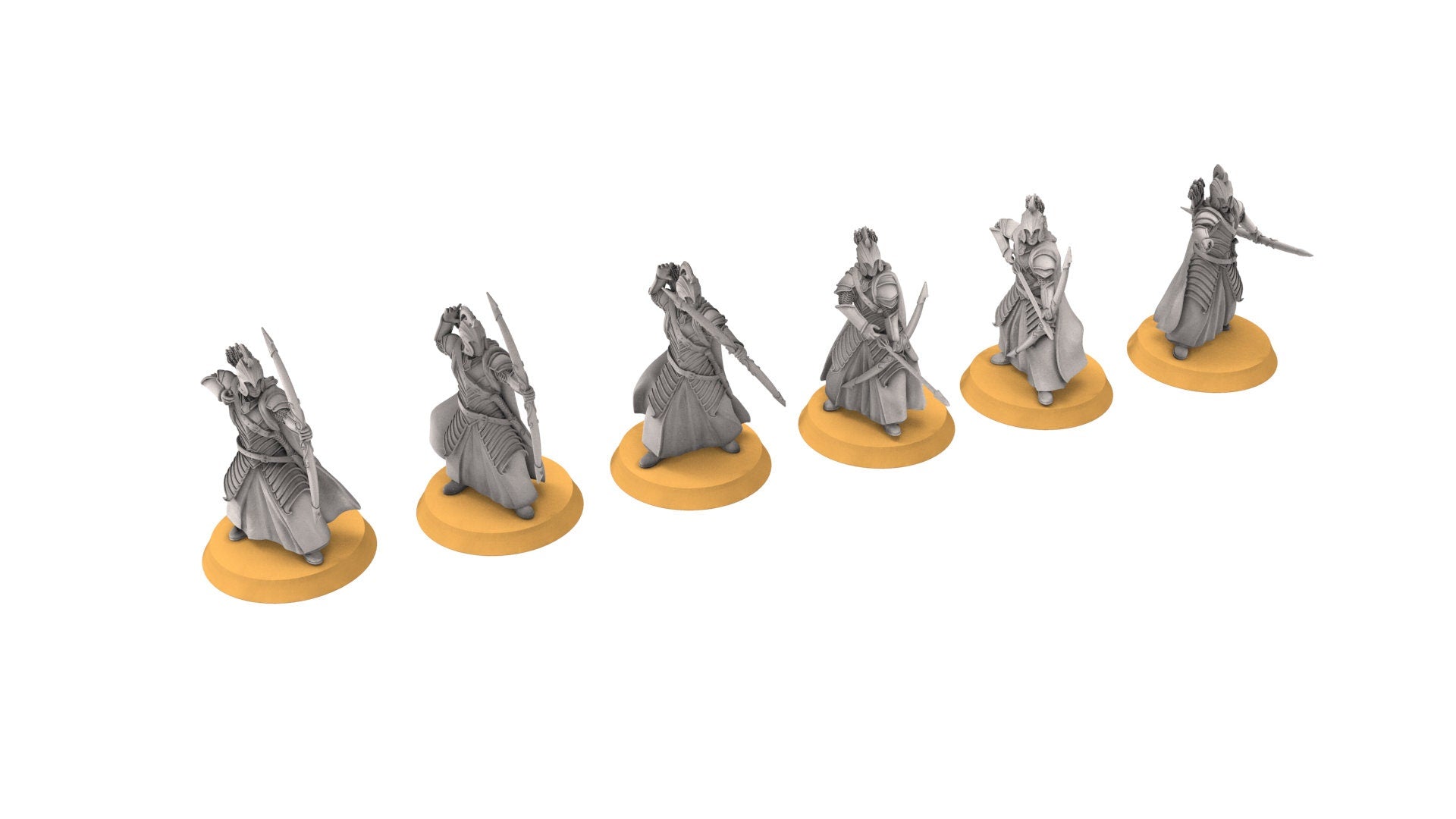 Rivandall - Bowmen, Last Hight elves from the West, Middle rings miniatures pour wargame D&D, SDA...