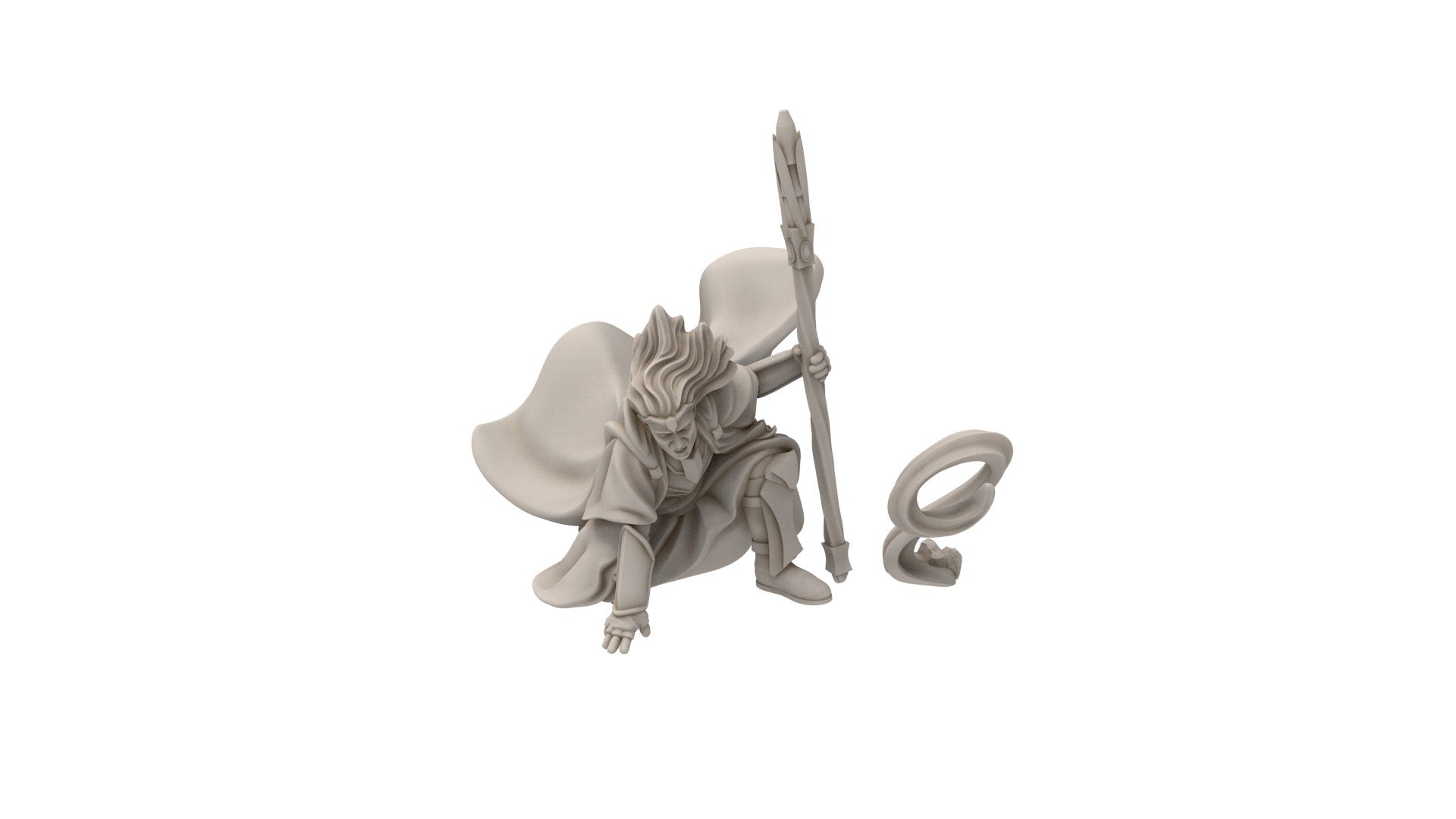 Rivandall - Mage King of Telera, Last Hight elves from the West, Middle rings miniatures pour wargame D&D, SDA...