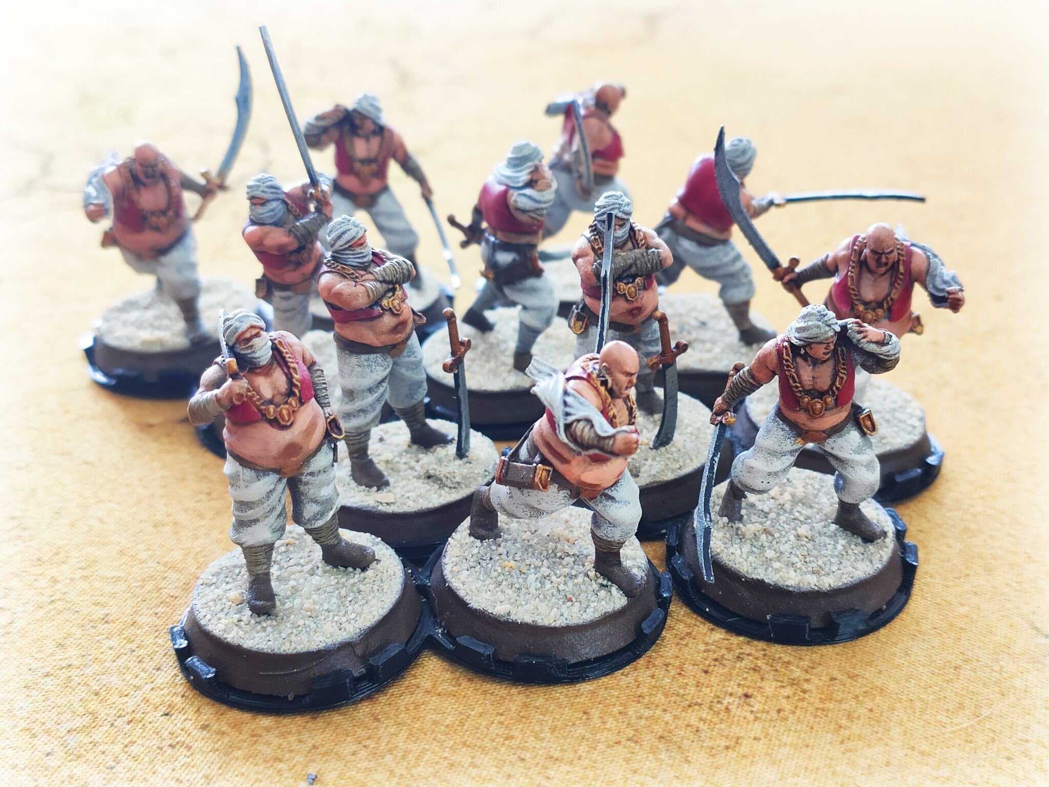 Harad - Desert warriors, southern Merchant guardsmen, Berber nomads, Harad Bedouin Arabs Sarazins miniatures for wargame D&D, Lotr...