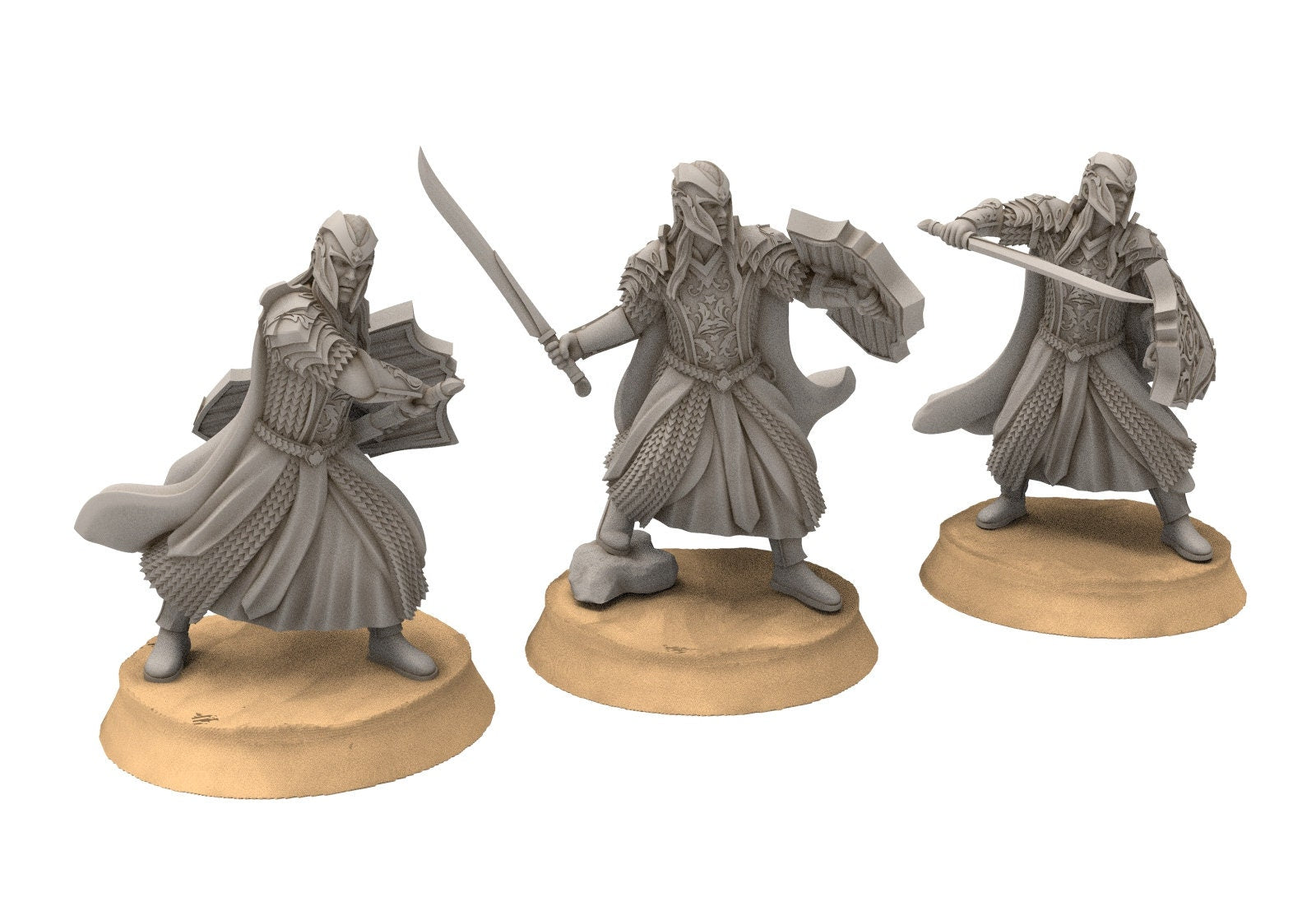 Darkwood - Forest Guard - Swordmen, Middle rings miniatures pour wargame D&D, SDA...
