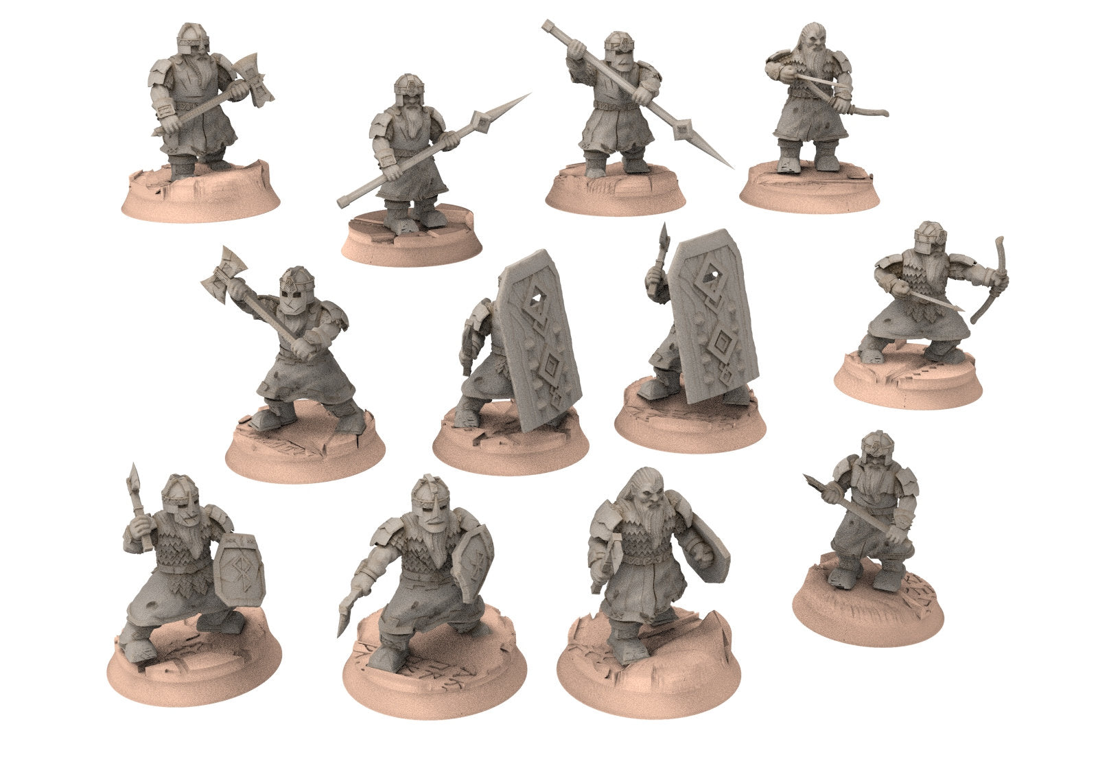 Dwarves - 12 Modular warriors