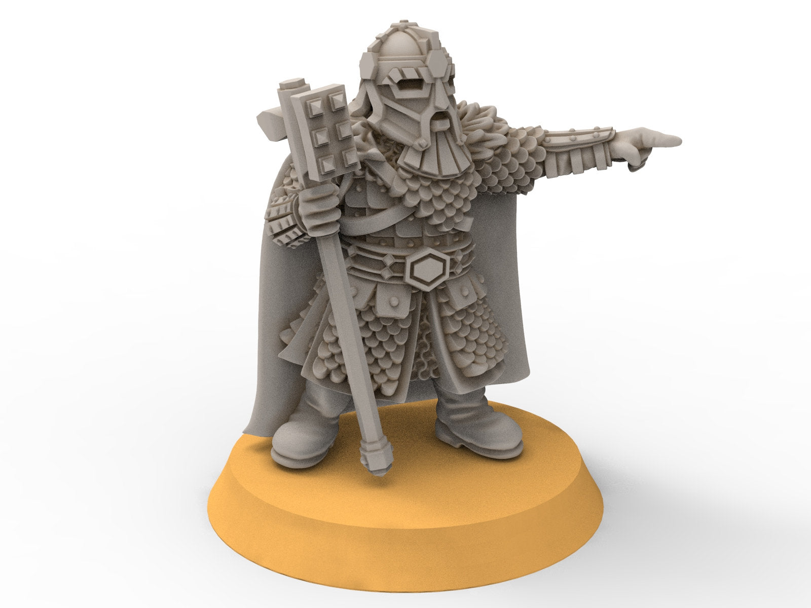 Dwarves - Mountain commander and banner