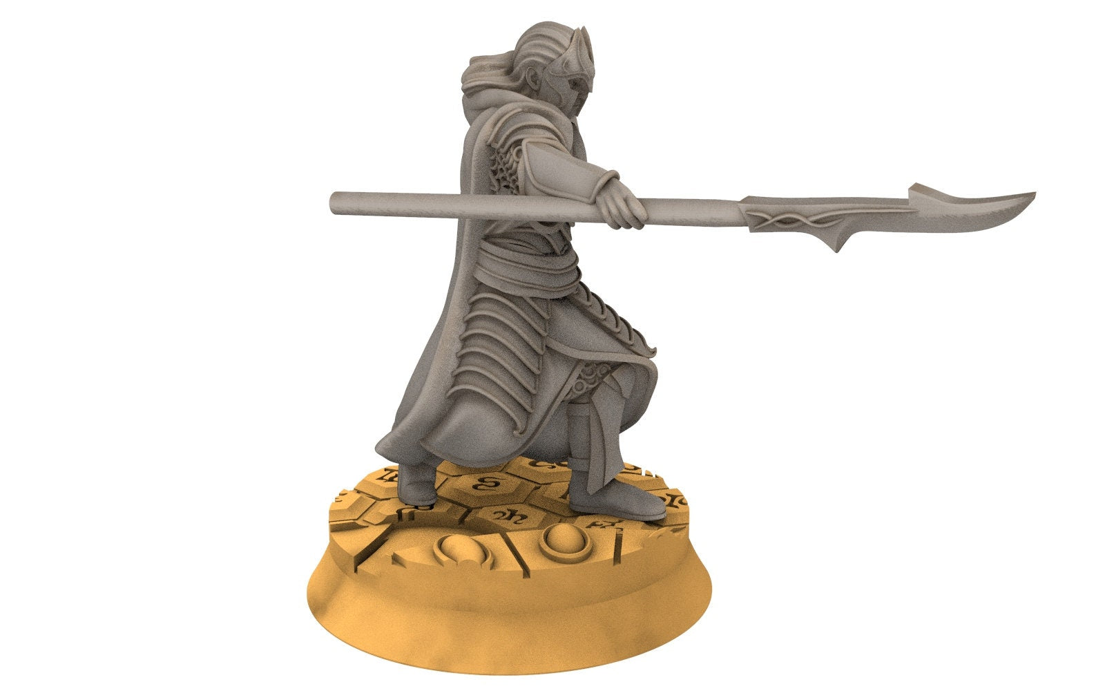 Rivandall - Bloody Elven King Guard, Last Hight elves from the West, Middle rings Davales miniatures pour wargame D&D, SDA...