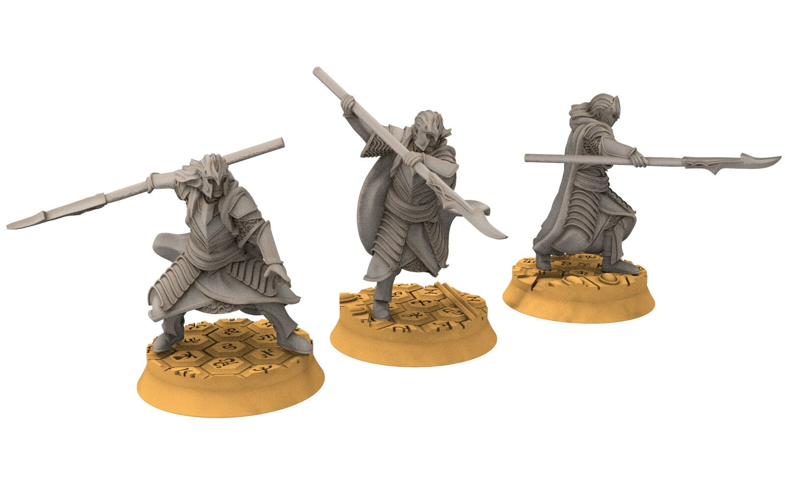 Rivandall - Bloody Elven King Guard, Last Hight elves from the West, Middle rings Davales miniatures pour wargame D&D, SDA...