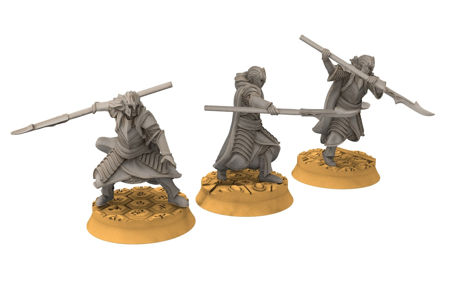Rivandall - Bloody Elven King Guard, Last Hight elves from the West, Middle rings Davales miniatures pour wargame D&D, SDA...