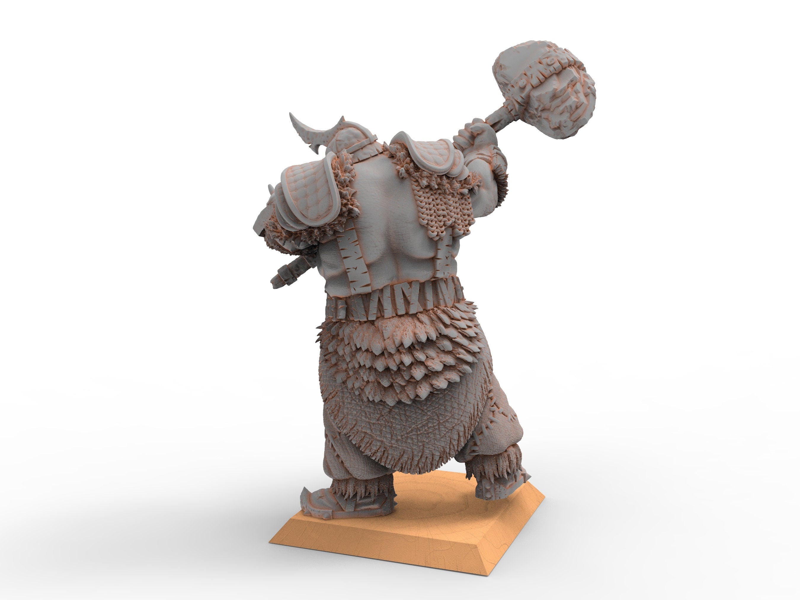 Imperial Fantasy - Armoured Ogre Mercenary, massive two-handed weapons