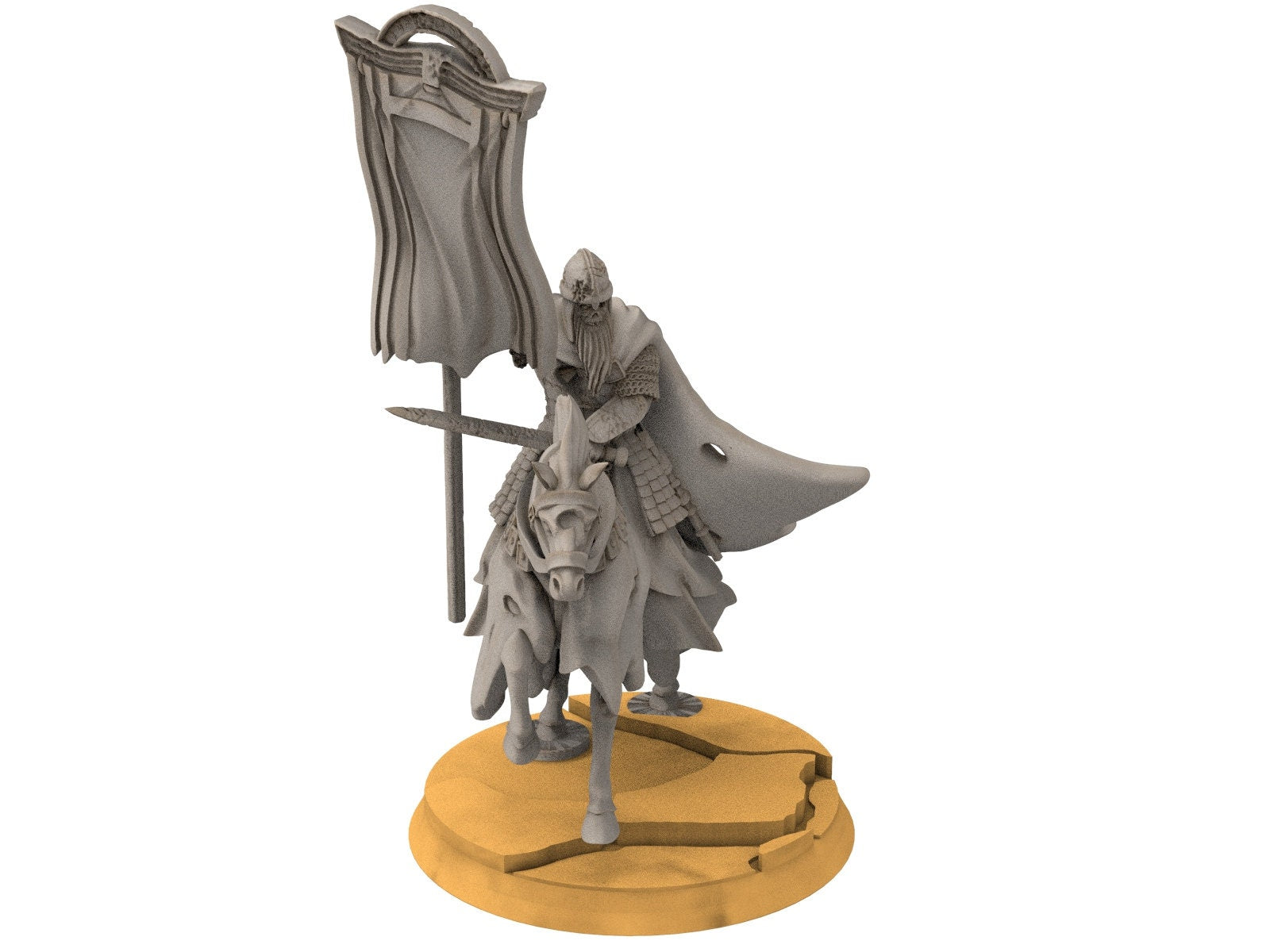 Undead Ghosts - Spectral mounted banner under the mountain, Undead traitors