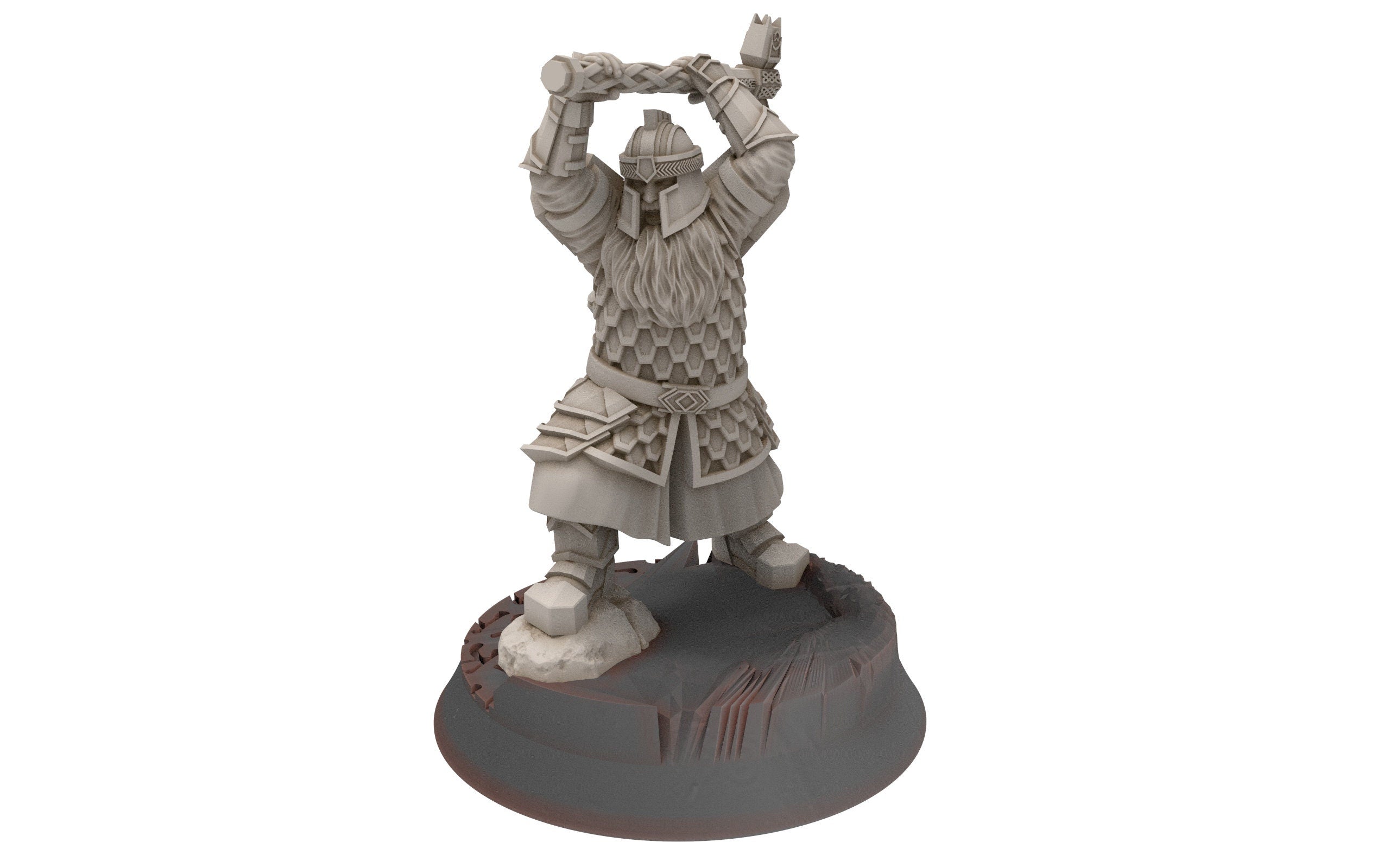 Dwarves - Silver Goat Dwarves with Hammer, The Dwarfs of The Mountains, for Lotr, davale games miniatures