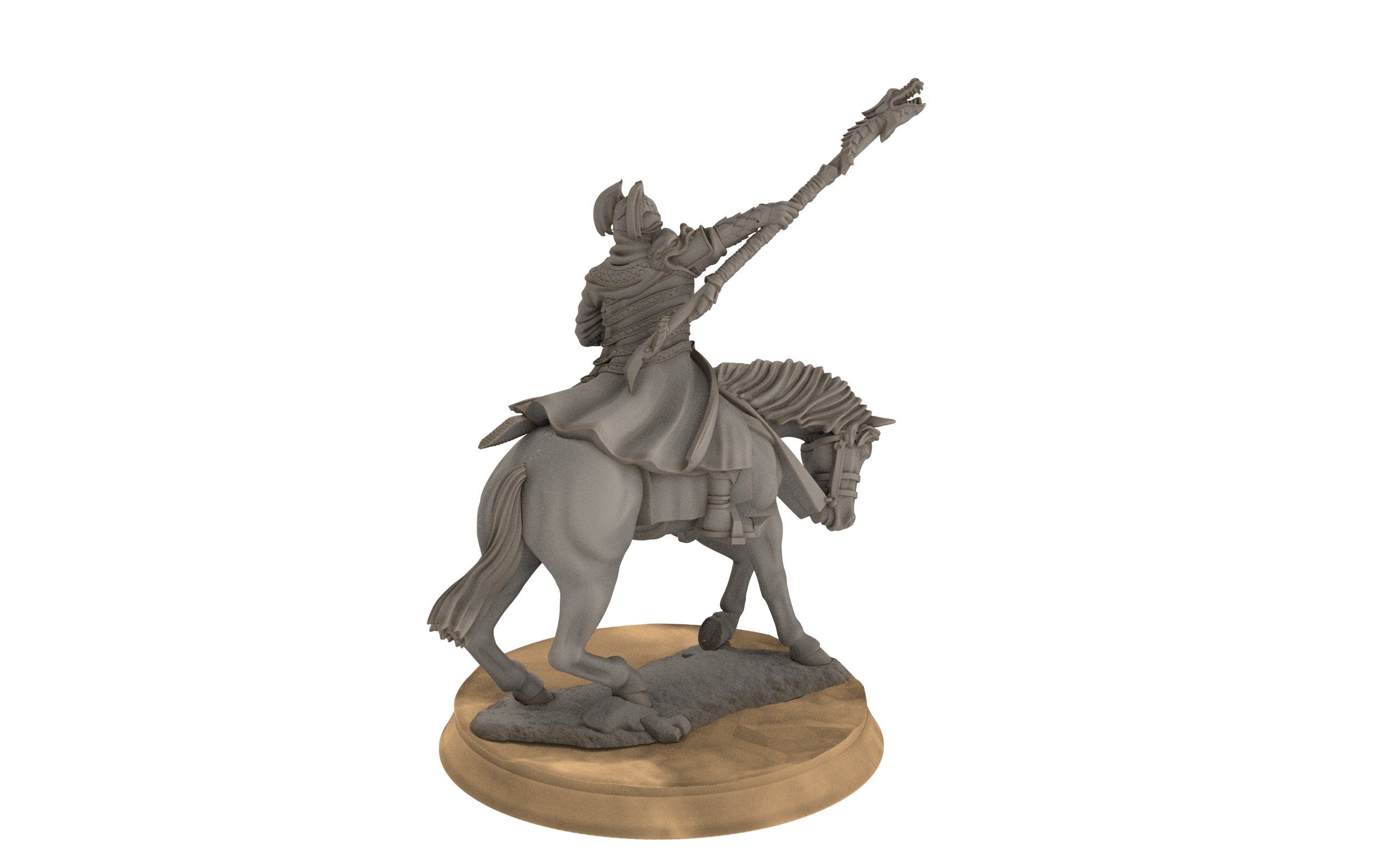 Easterling - Eastern Guard Battle Priest, dark lords humans, Kandahar, Khwarezm, oriental, Rhur, Davale miniatures wargame D&D, Lotr...