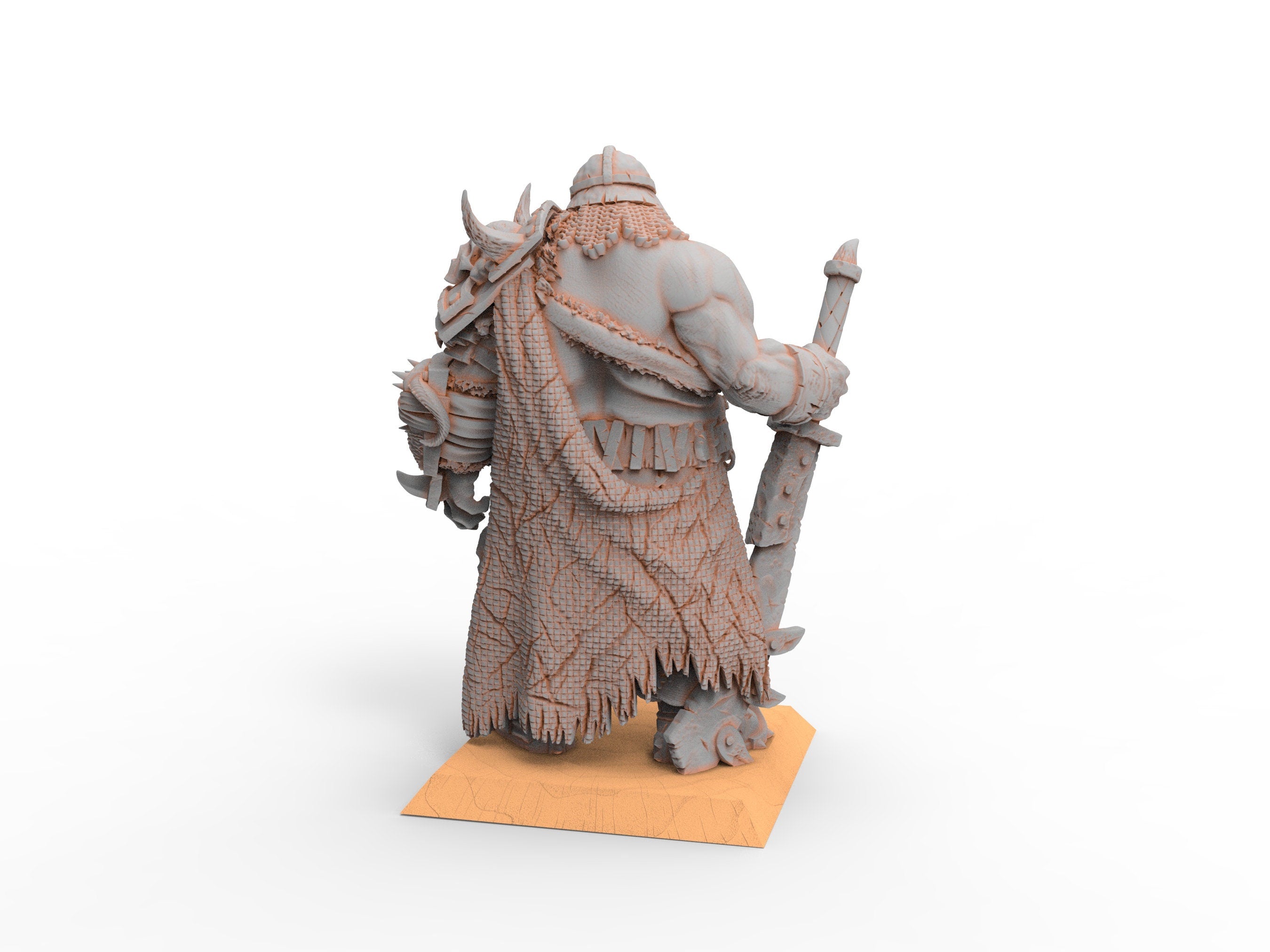 Imperial Fantasy - Armoured Ogre Mercenary, massive two-handed weapons