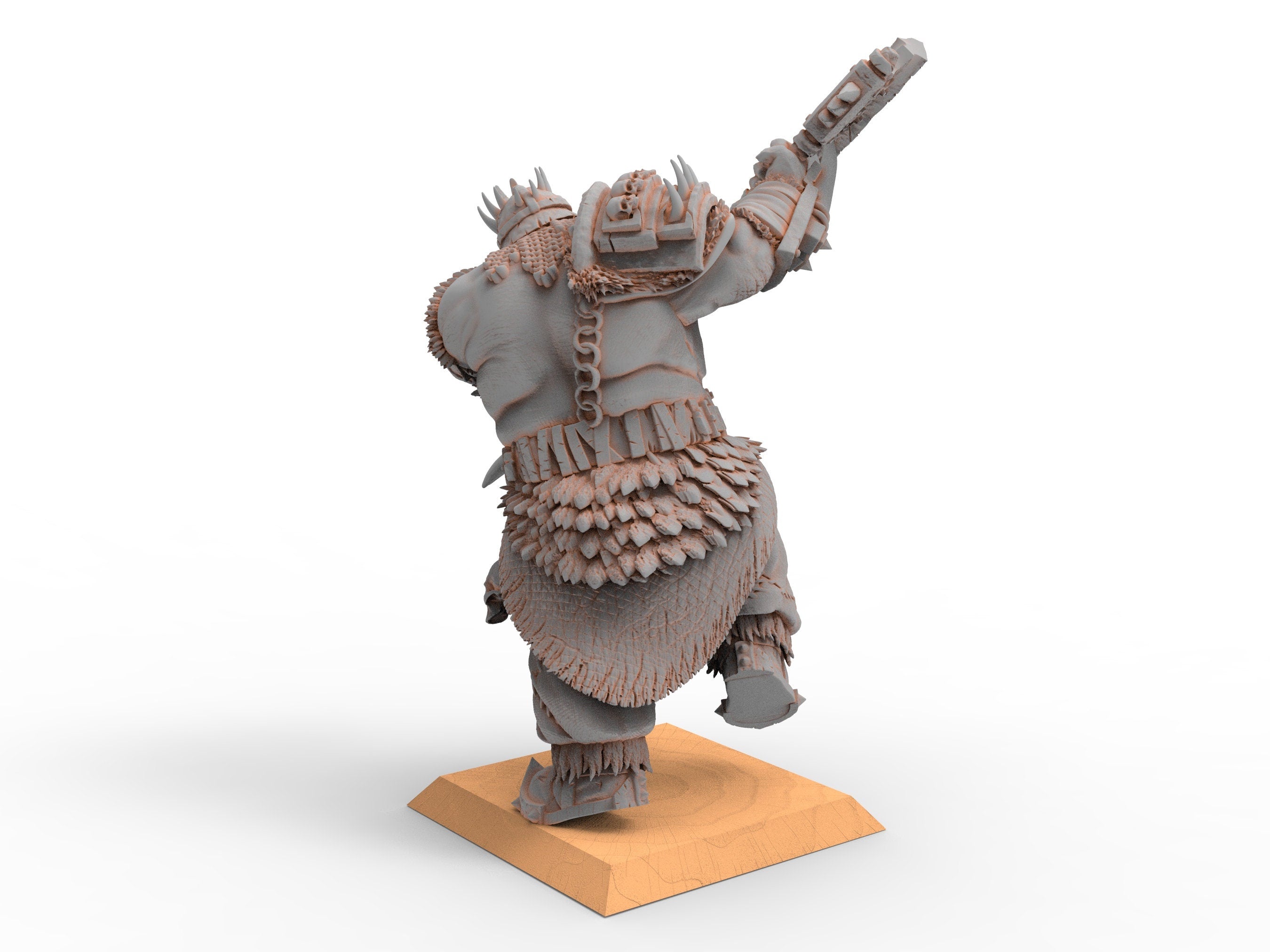 Imperial Fantasy - Armoured Ogre Mercenary, massive two-handed weapons