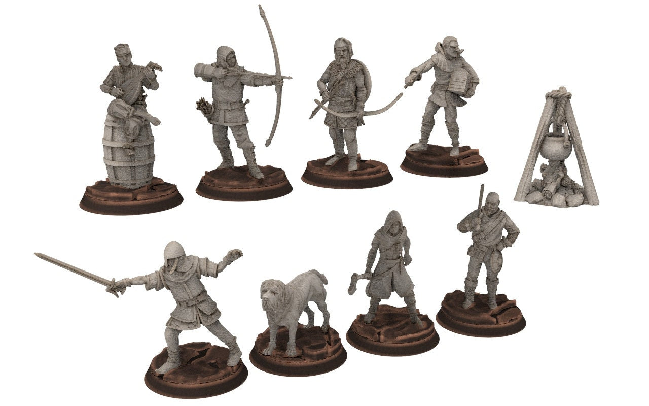 Ruffians - Bandit camp fire tent bad encounter, Thief of the woods warband, scouring
