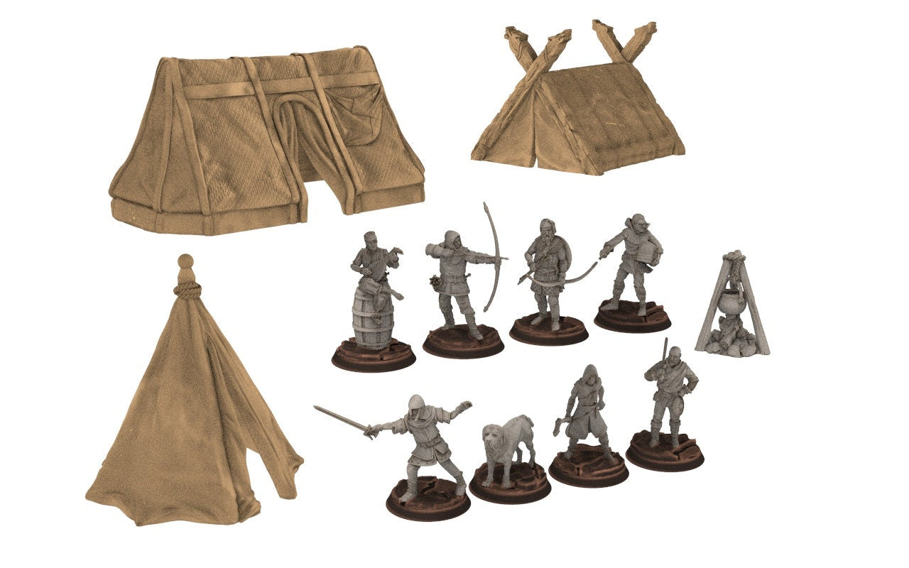 Ruffians - Bandit camp fire tent bad encounter, Thief of the woods warband, scouring