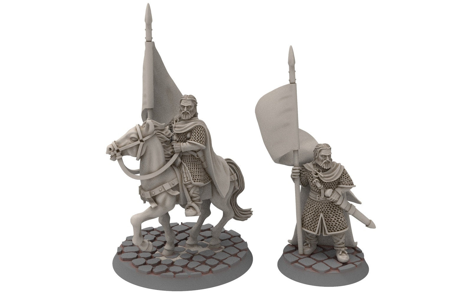 Rohan - Riders of Warhorses Banner King guards