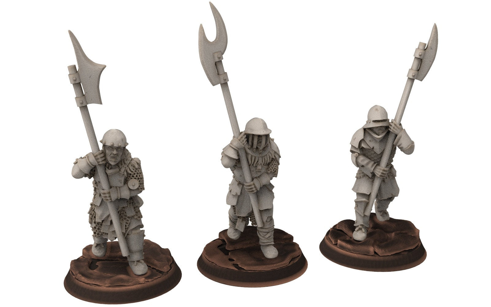 Orcs horde - Orc Armoured Scouts with halberd
