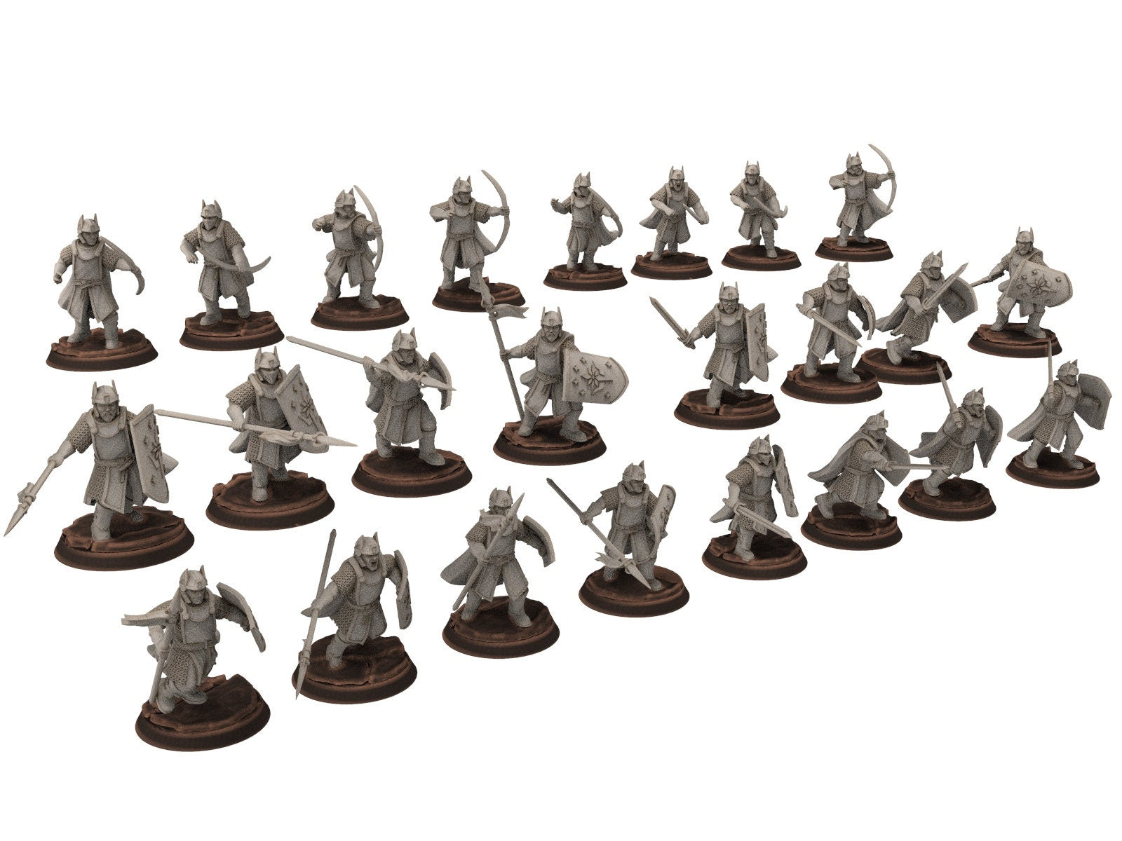 Gandor - Old Swordmen men at arms warriors of the west hight humans