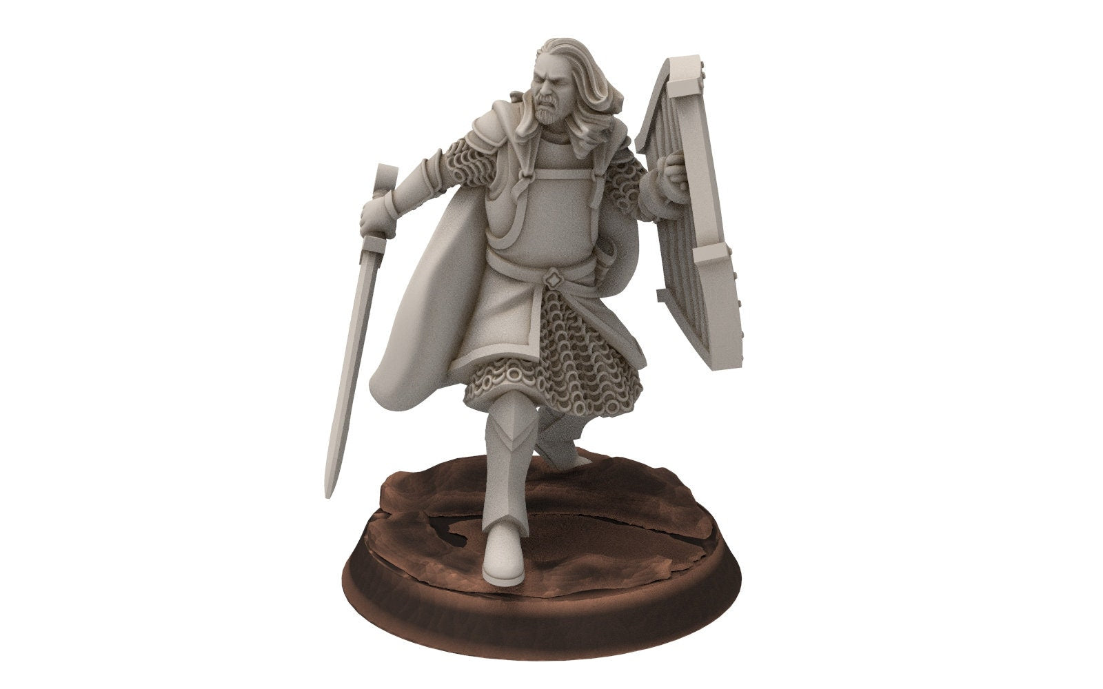 Gandor - Old Captain hight humans, minis for wargame D&D, SDA... Davale miniatures