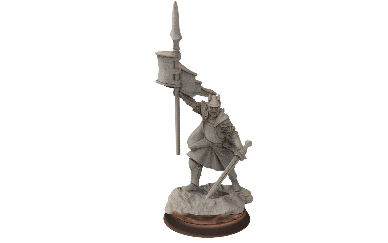 Gandor - Old Banner hight humans, minis for wargame D&D, SDA... Davale miniatures