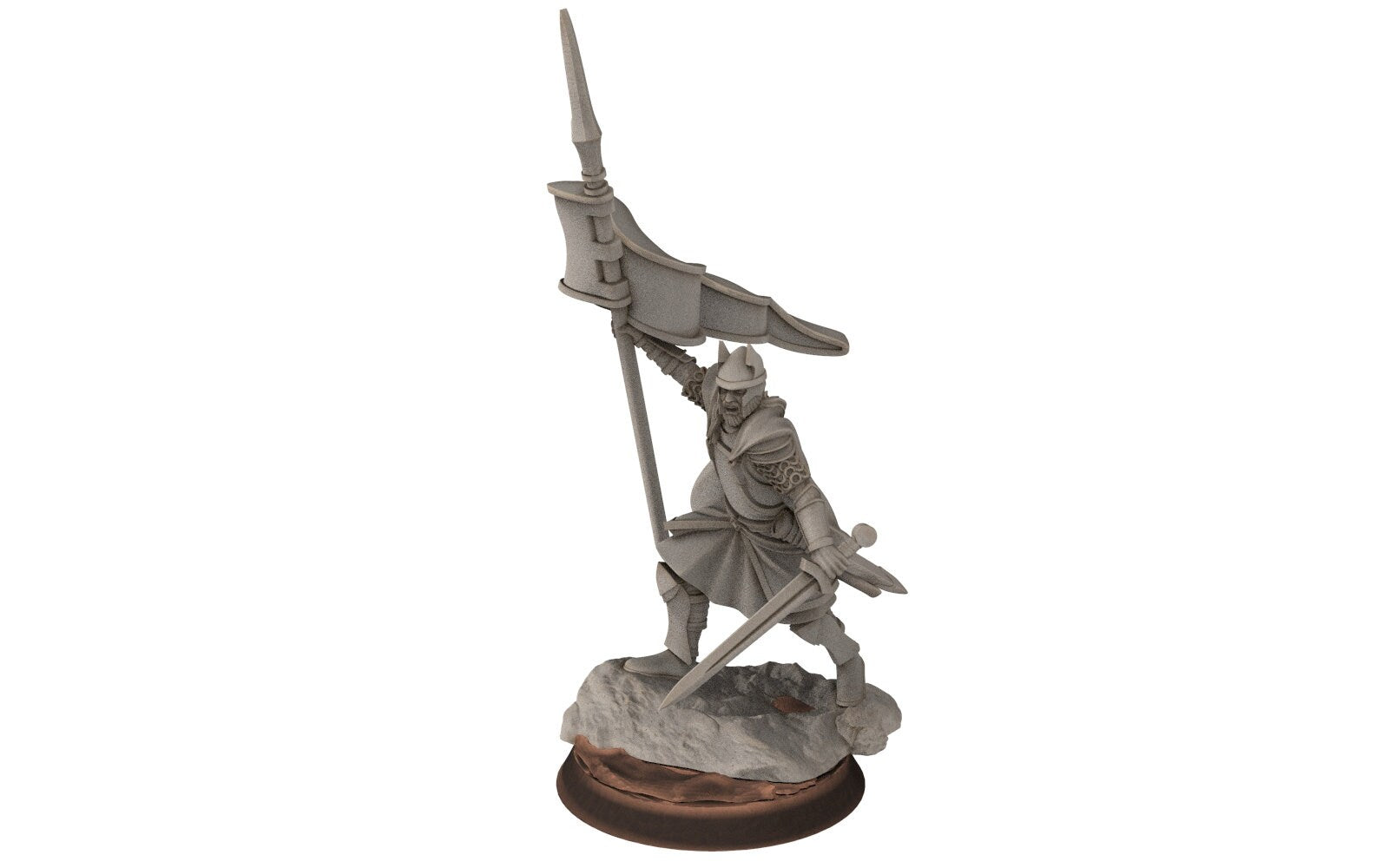 Gandor - Old Banner hight humans, minis for wargame D&D, SDA... Davale miniatures