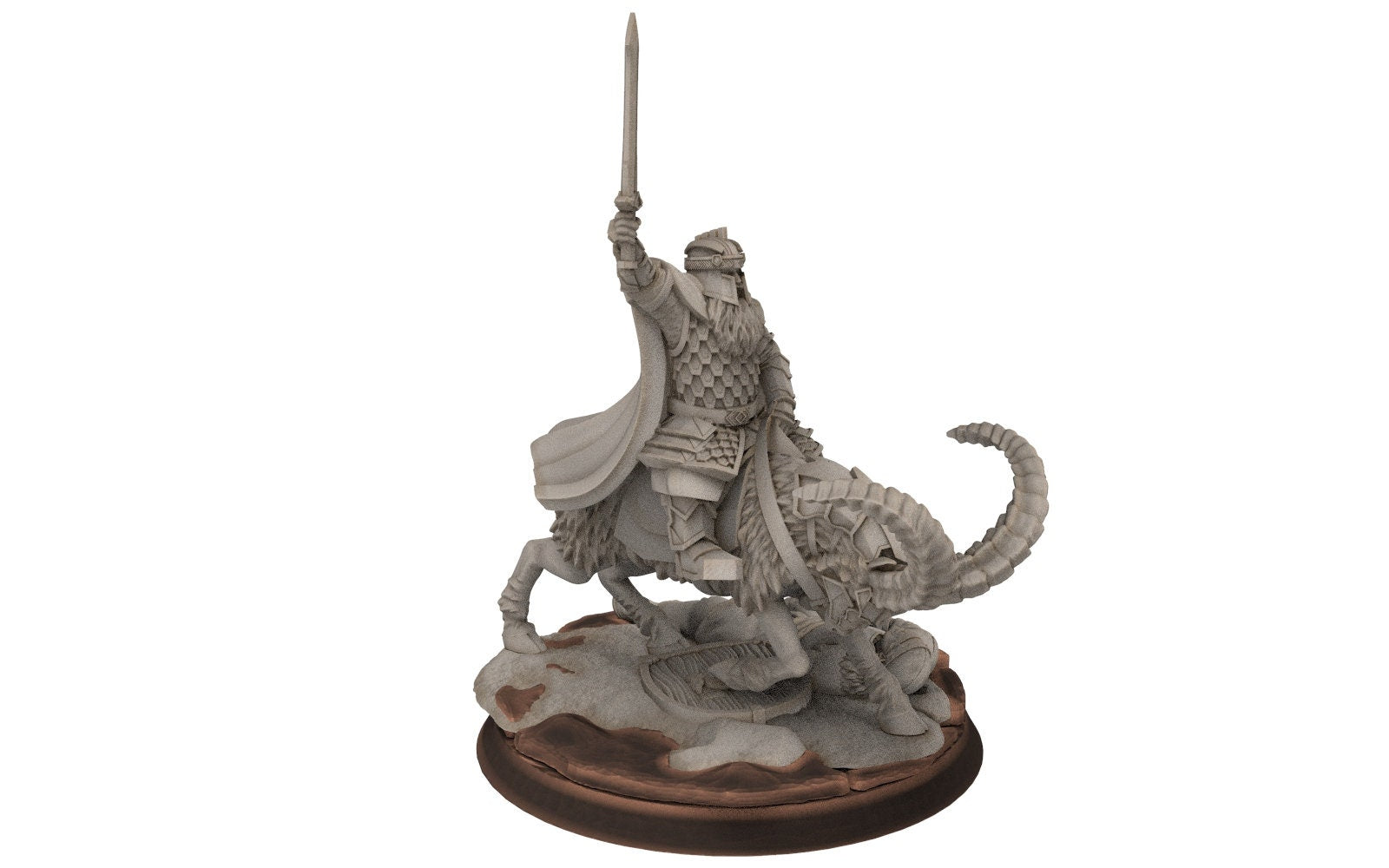 Dwarves - Silver Goat Dwarves Captain, The Dwarfs of The Mountains, for Lotr, davale games miniatures