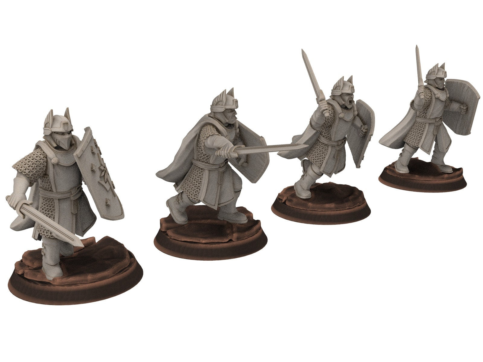 Gandor - Old Swordmen men at arms warriors of the west hight humans
