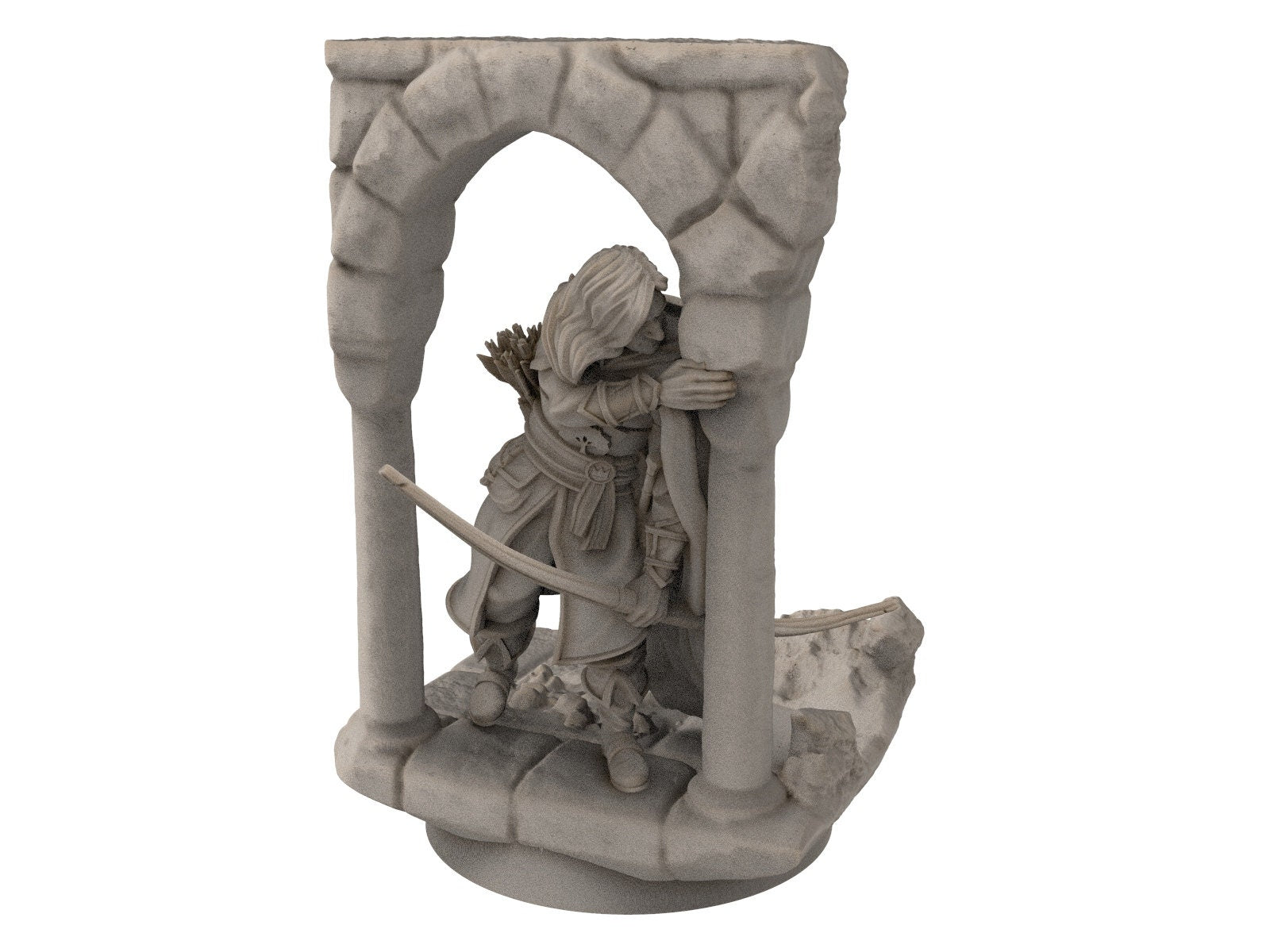 Gandor - Foromir on scenic, defenders of the streets ruins city