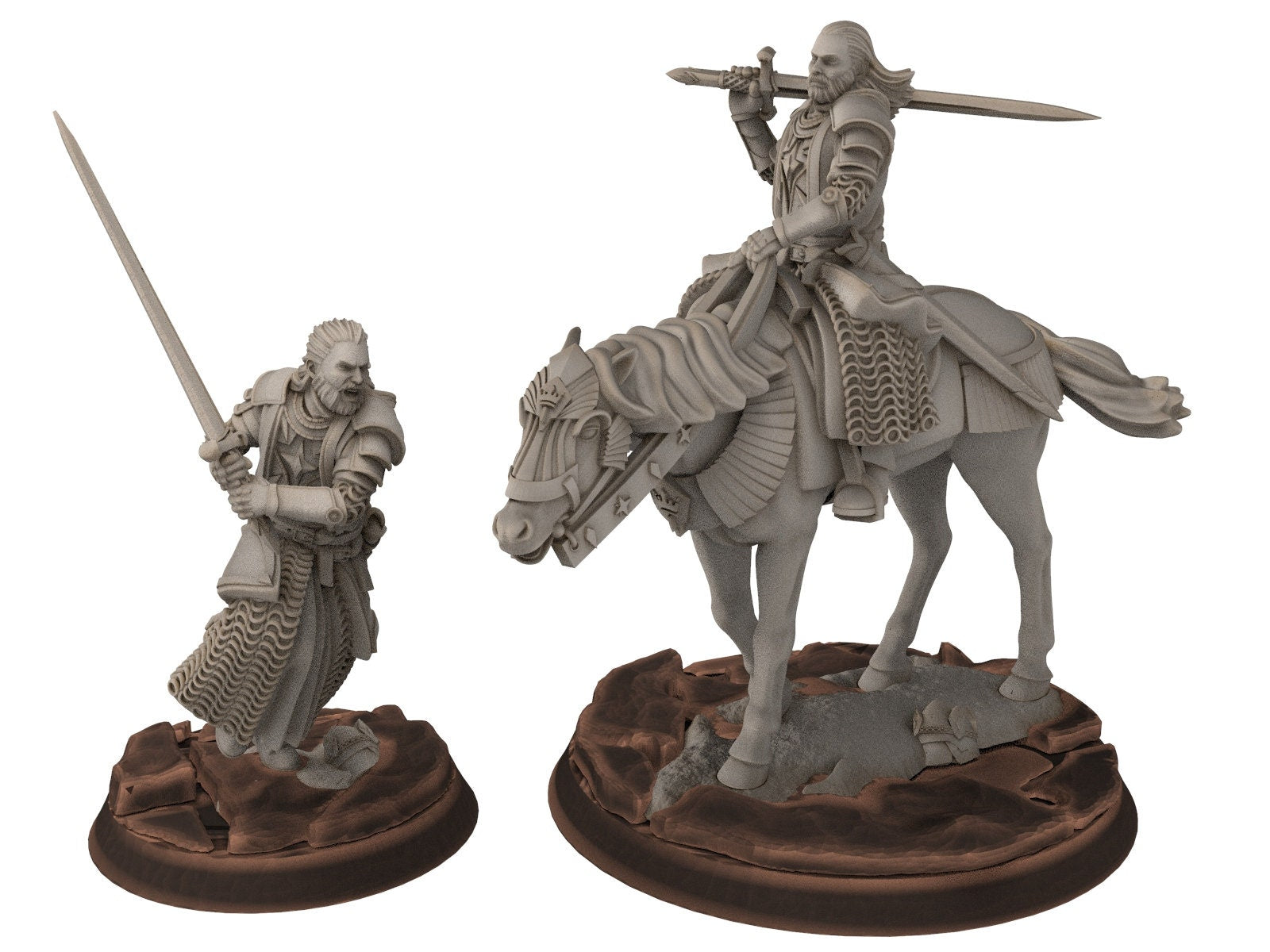 Gandor - Old Prince, of the west hight humans, miniatures for wargame D&D, Lotr... Davale