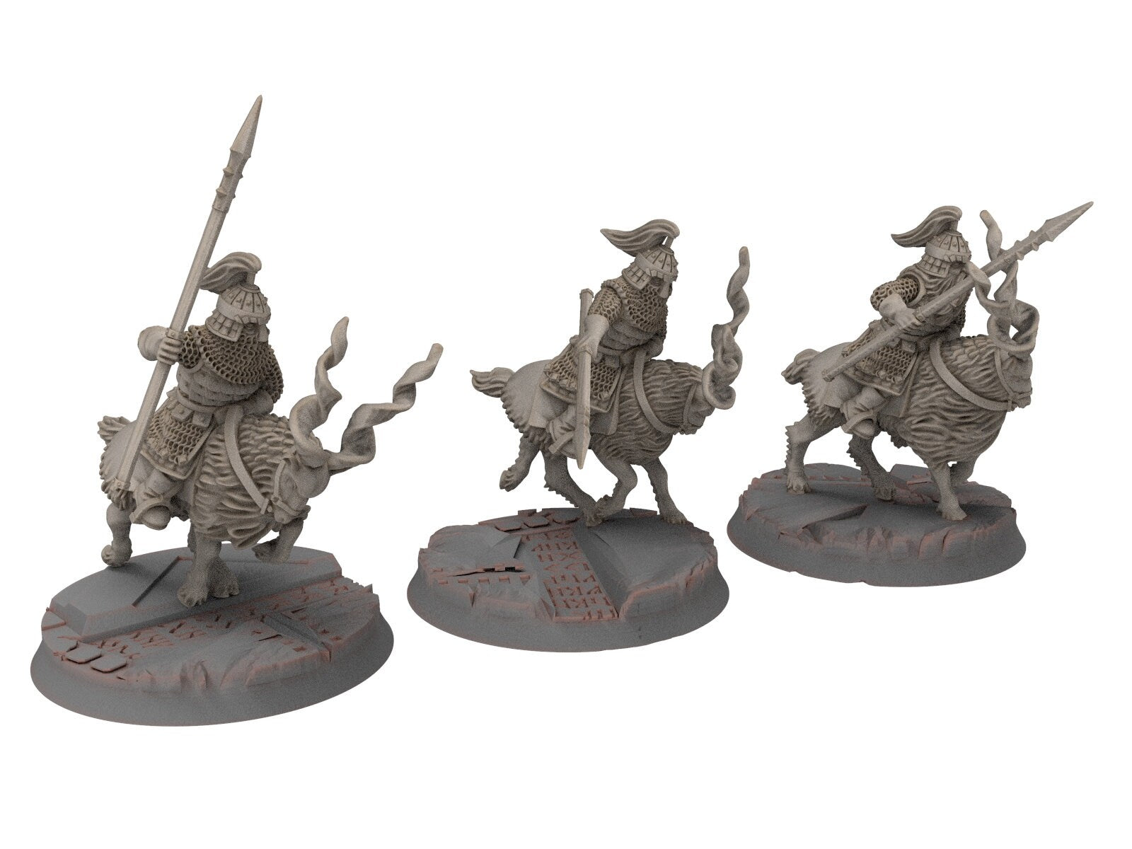Dwarves - Mountain Goat Riders with spears shield