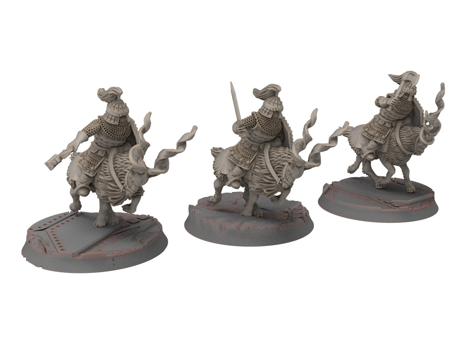 Dwarves - Mountain Goat Riders with Axe Hammer