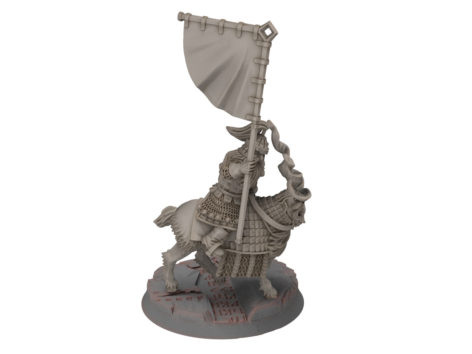 Dwarves - Mountain Goat Cataphracts Banner Bearer