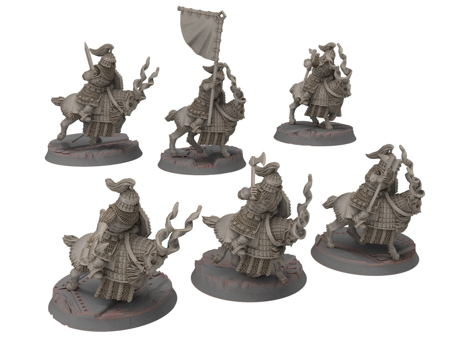 Dwarves - Mountain Goat Cataphracts Axe Hammer