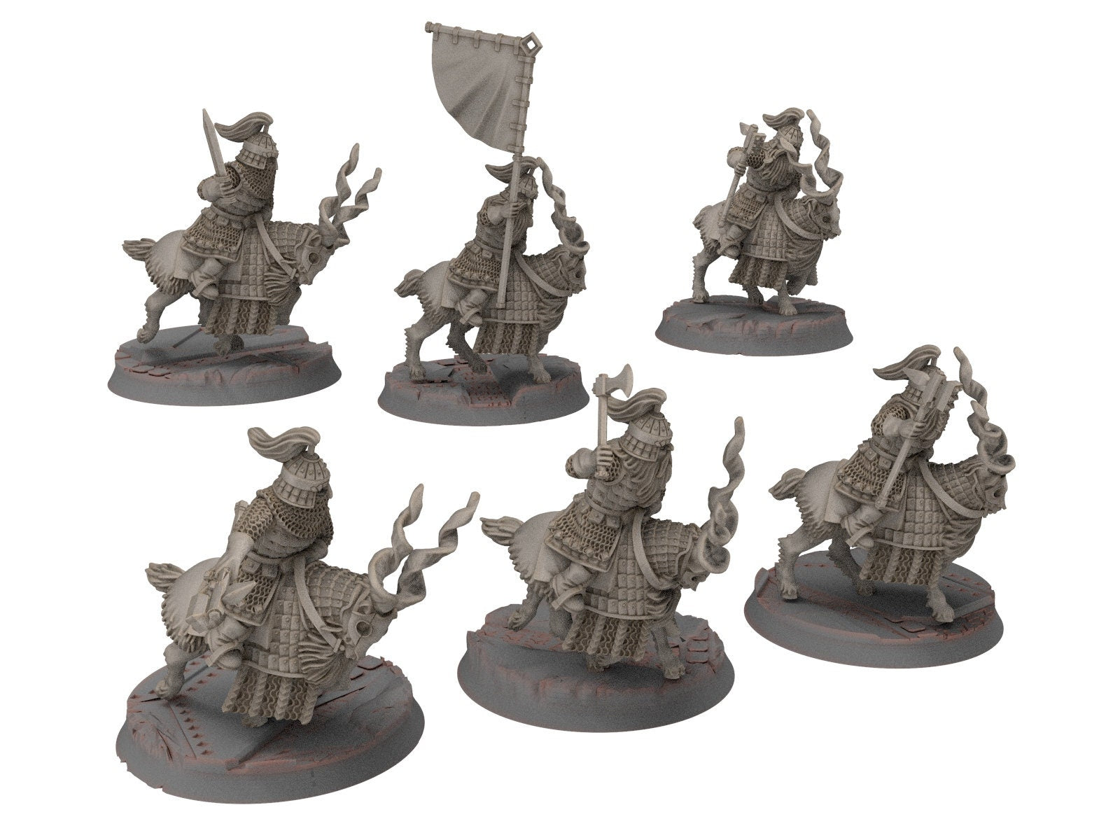 Dwarves - Mountain Goat Cataphracts Banner Bearer