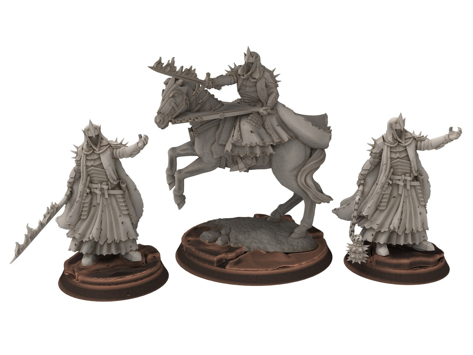 Orcs horde - Ancient Wraith lord, ruins city river, Middle rings miniatures for wargame D&D, Lotr.. Davale Game