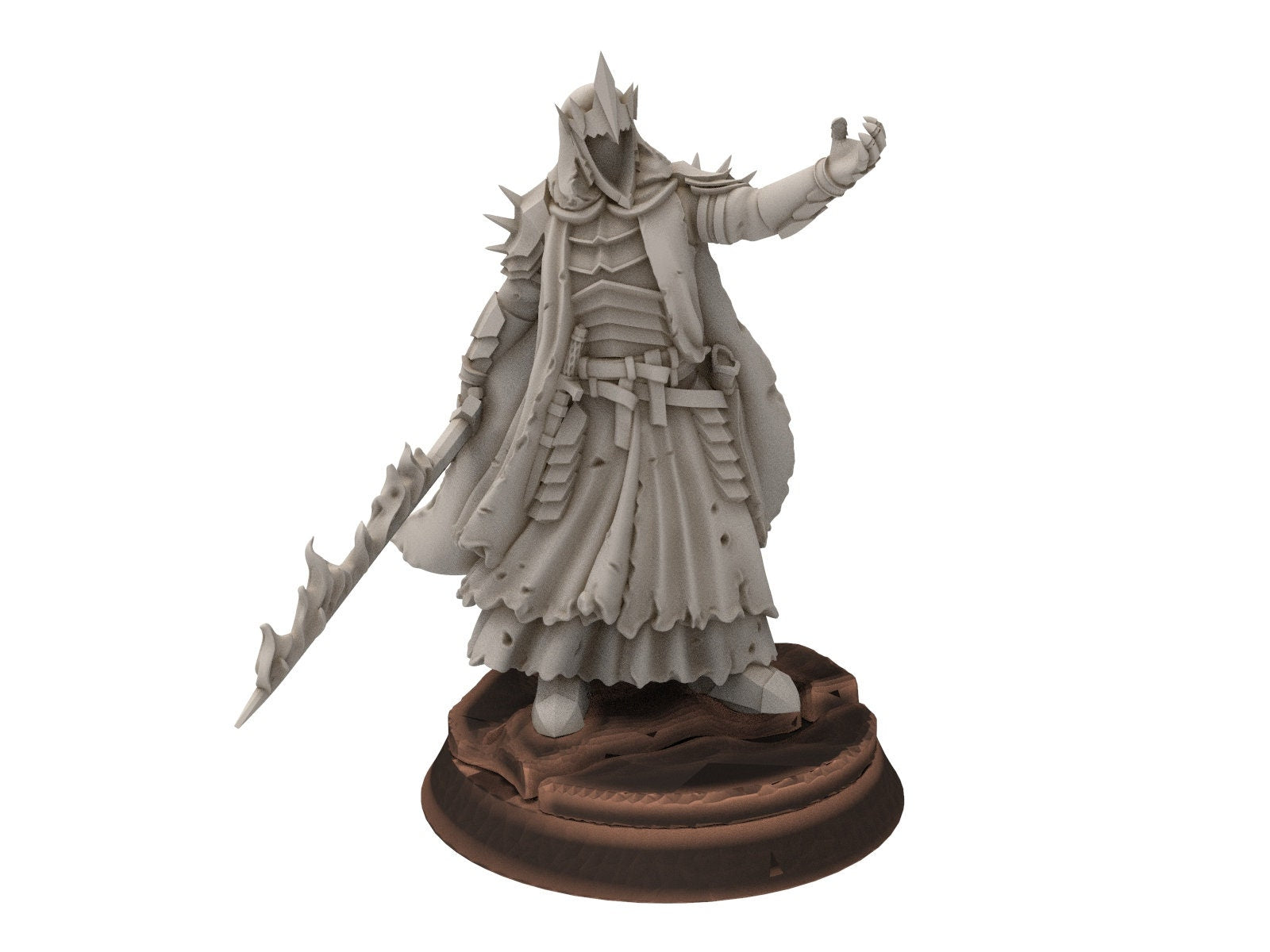 Orcs horde - Ancient Wraith lord, ruins city river, Middle rings miniatures for wargame D&D, Lotr.. Davale Game