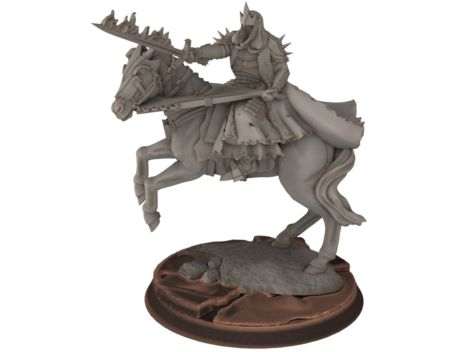 Orcs horde - Ancient Wraith lord, ruins city river, Middle rings miniatures for wargame D&D, Lotr.. Davale Game