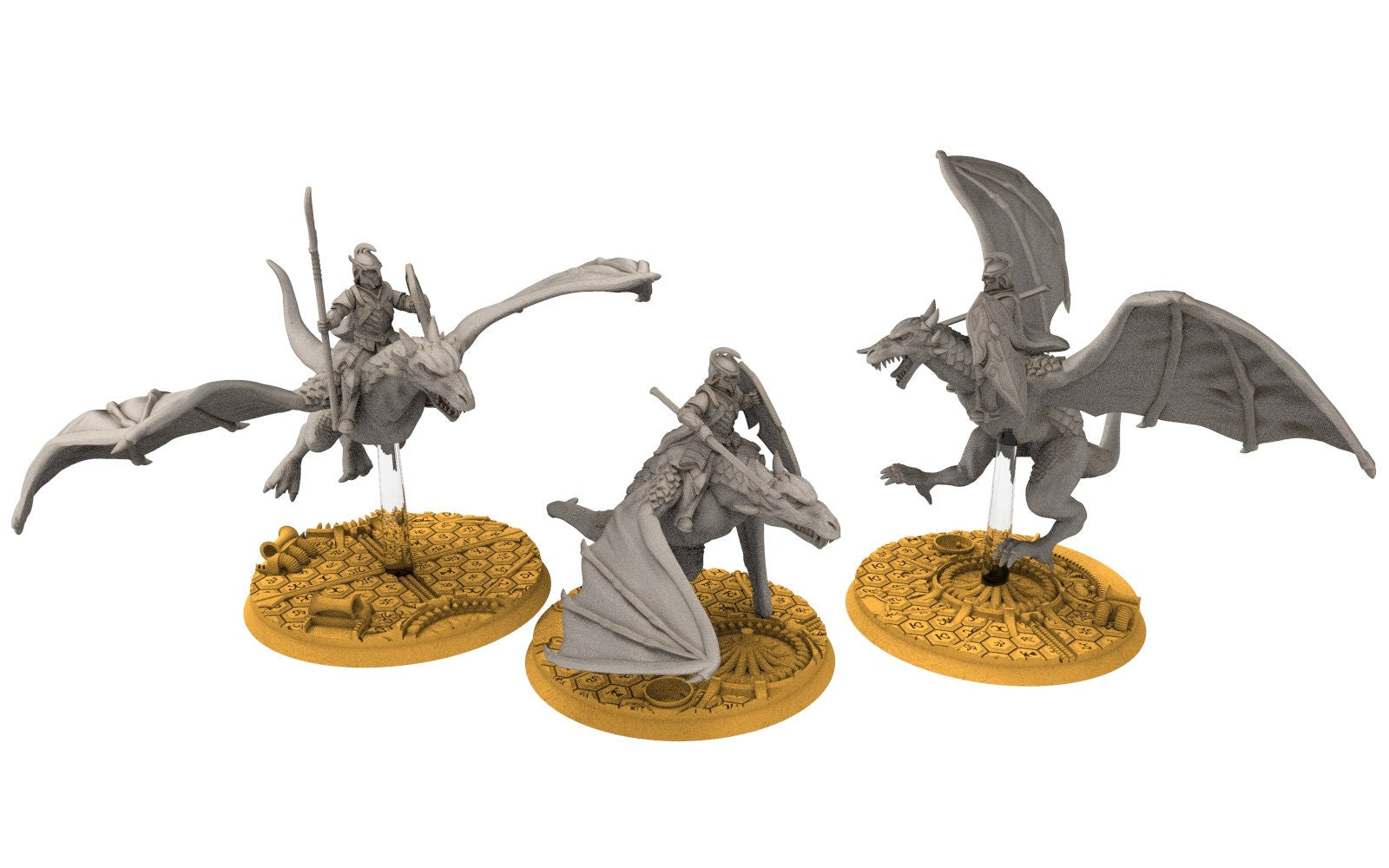 Rivandall - Wyvern riders with swords