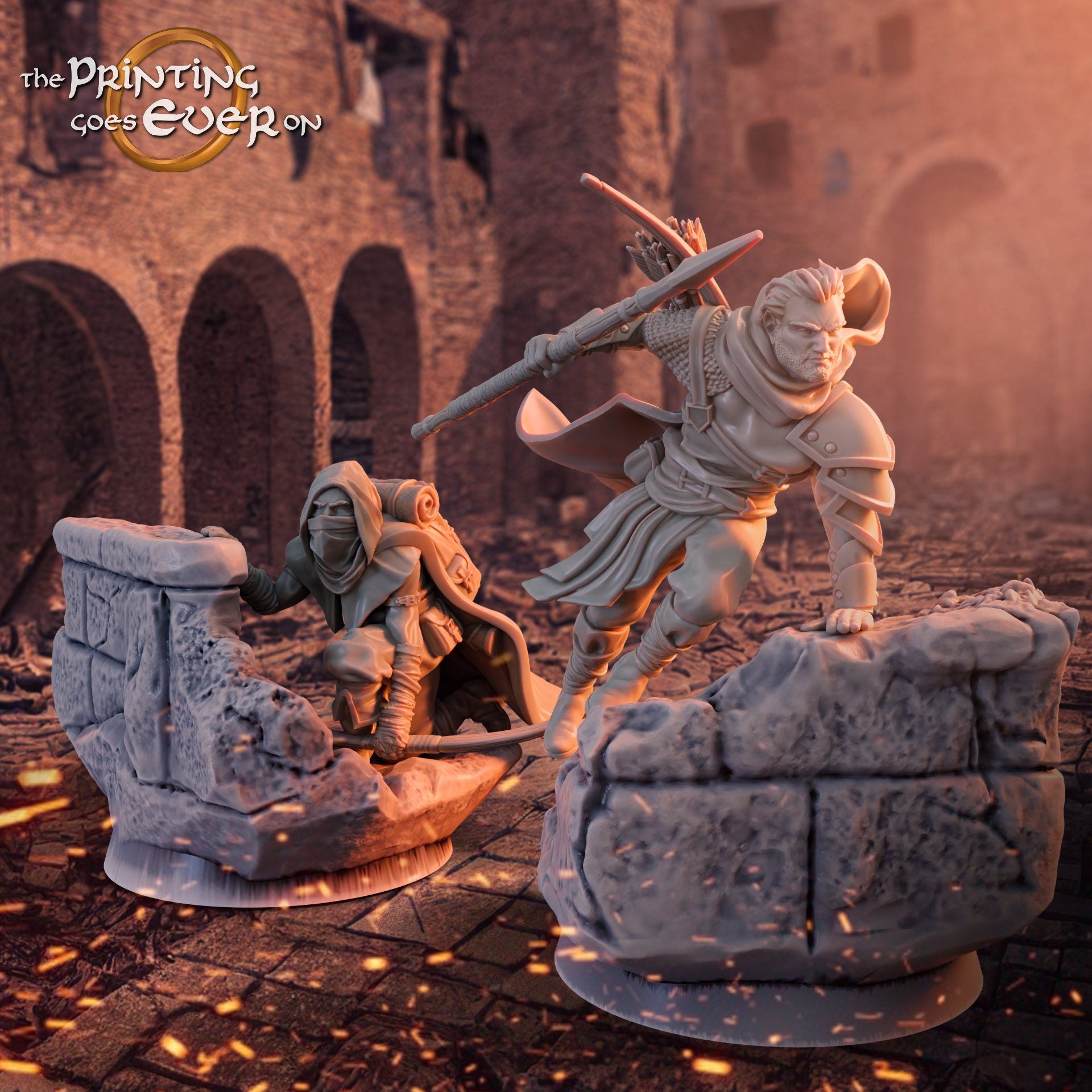 Gandor - Foromir on scenic, defenders of the streets ruins city