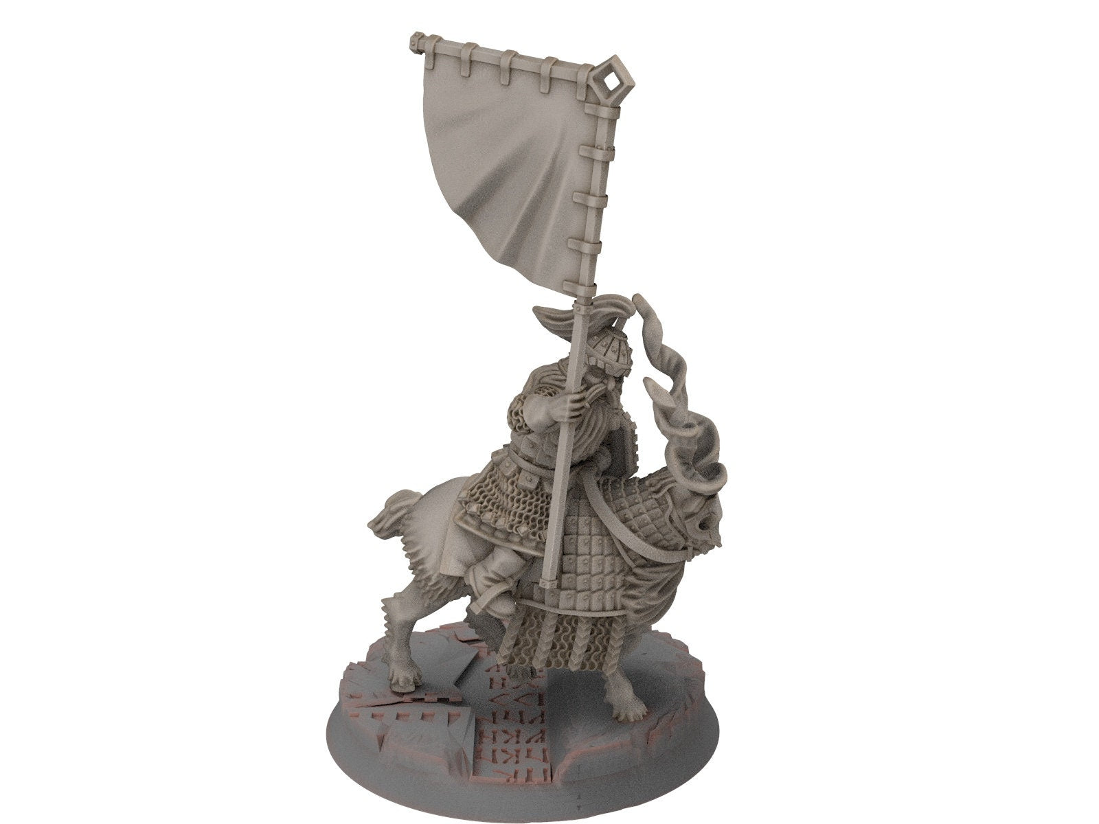 Dwarves - Mountain Goat Cataphracts Banner Bearer